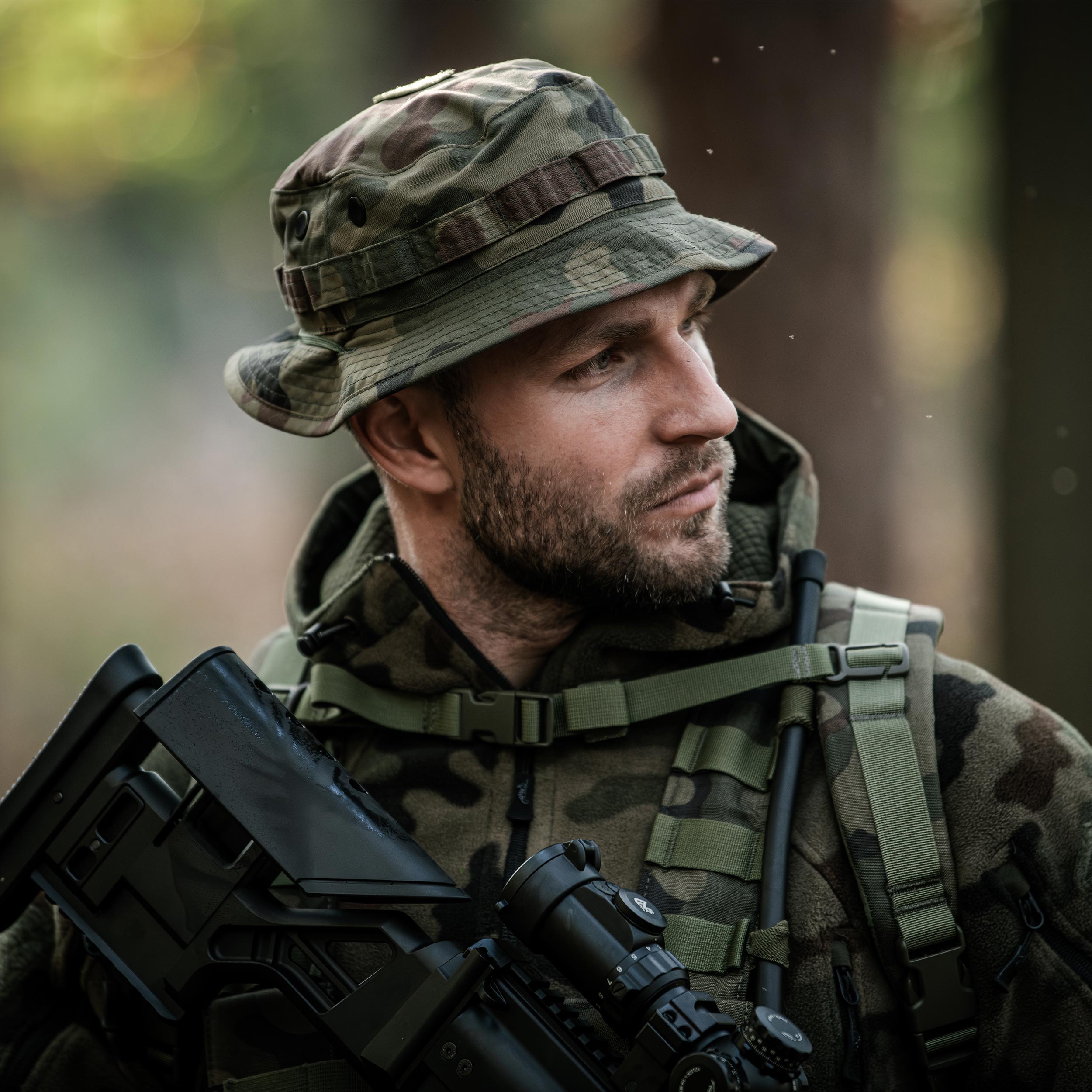 Капелюх Helikon-Tex Boonie Mk2 PolyCotton Stretch Rip-Stop - wz.93 Pantera PL Woodland