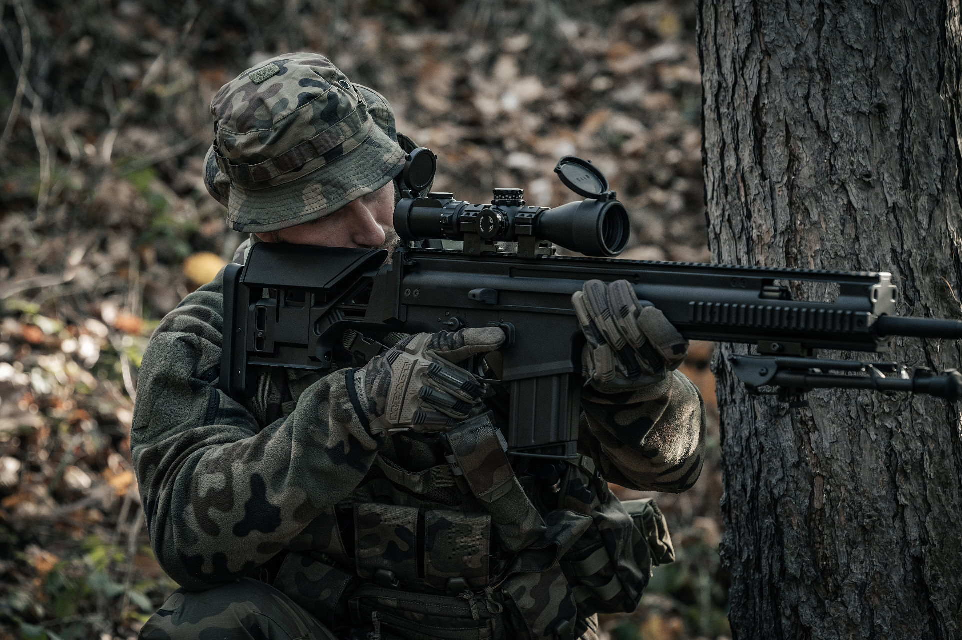 Капелюх Helikon-Tex Boonie Mk2 PolyCotton Stretch Rip-Stop - wz.93 Pantera PL Woodland