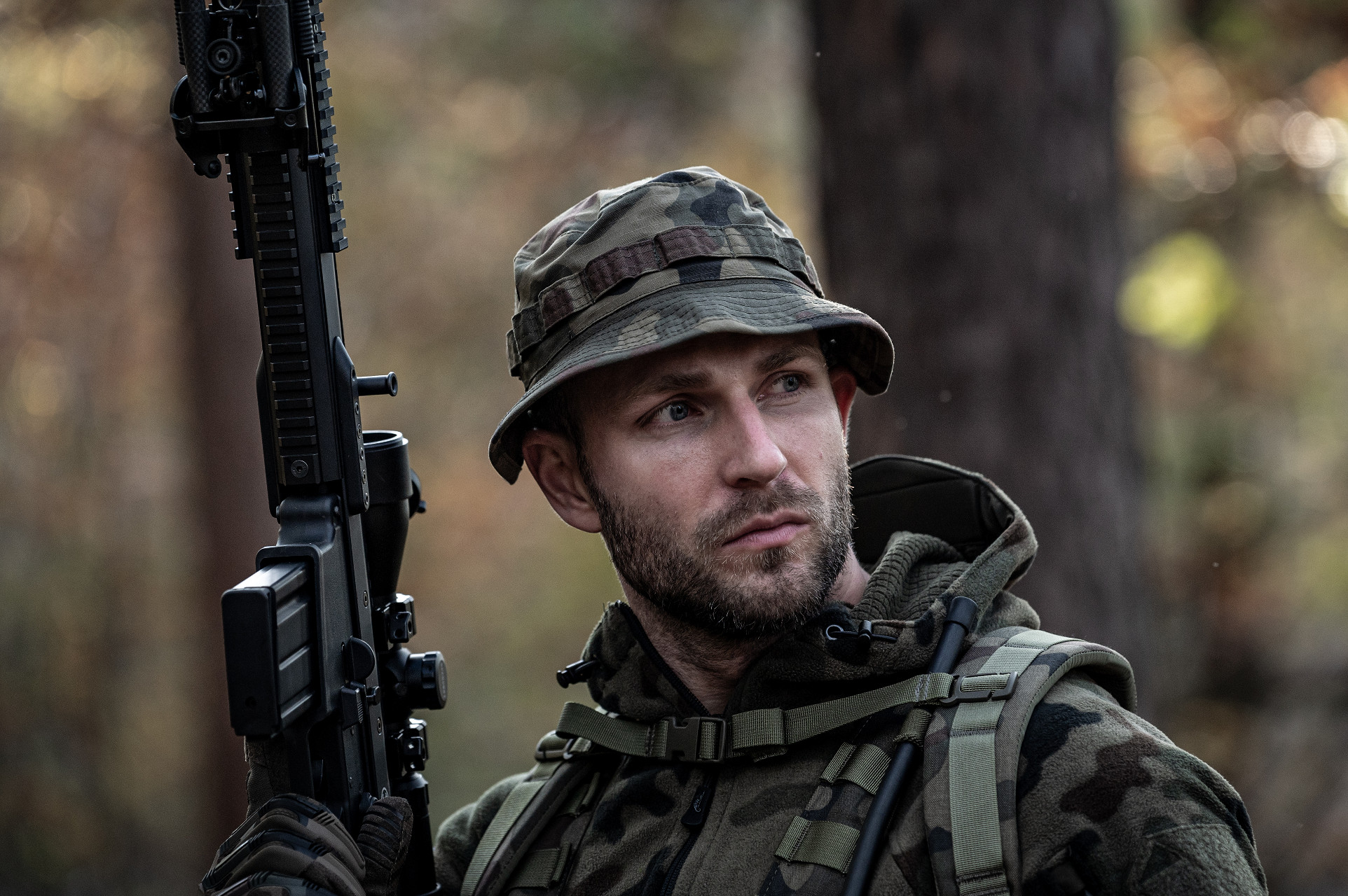 Капелюх Helikon-Tex Boonie Mk2 PolyCotton Stretch Rip-Stop - wz.93 Pantera PL Woodland