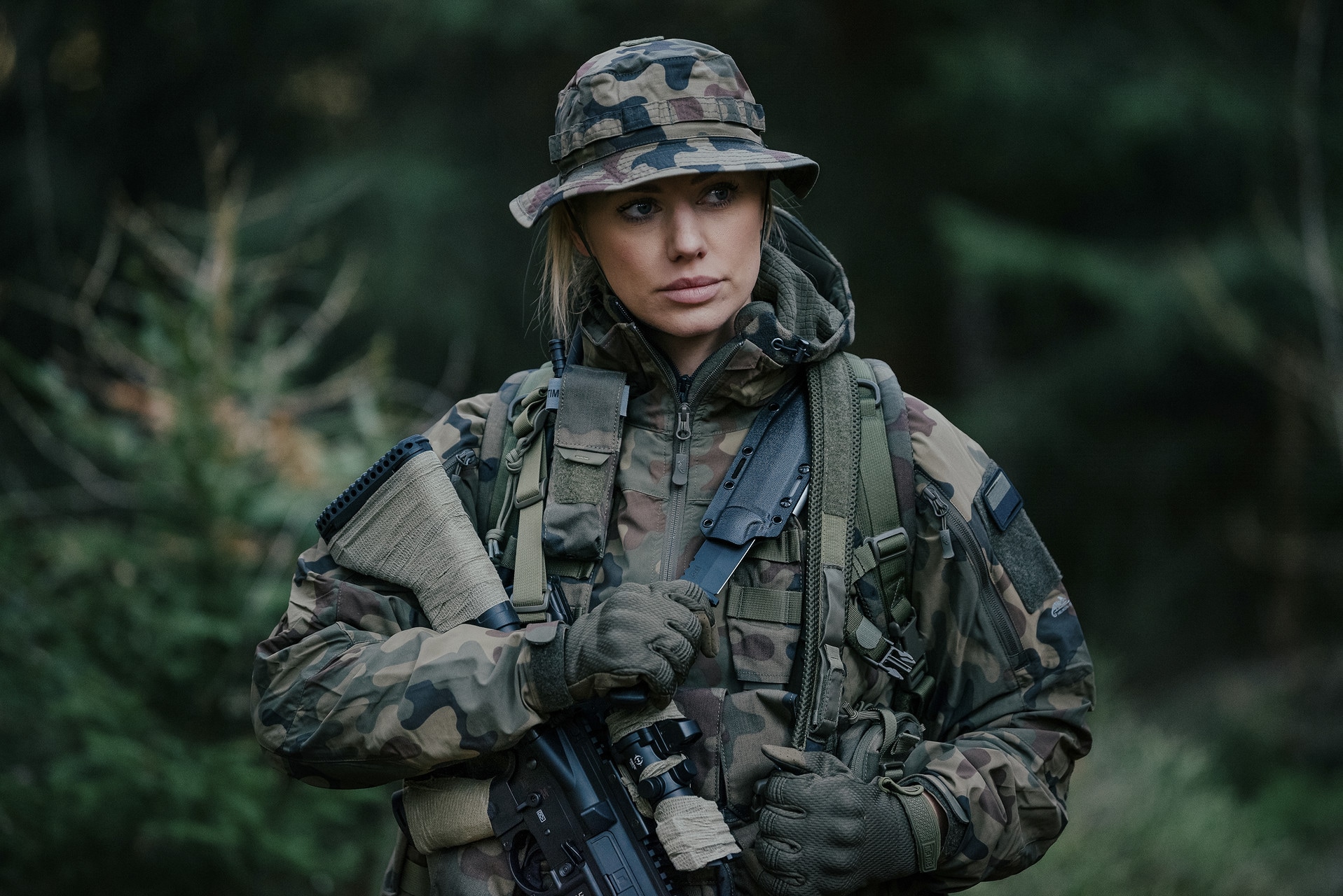 Капелюх Helikon-Tex Boonie Mk2 PolyCotton Stretch Rip-Stop - wz.93 Pantera PL Woodland