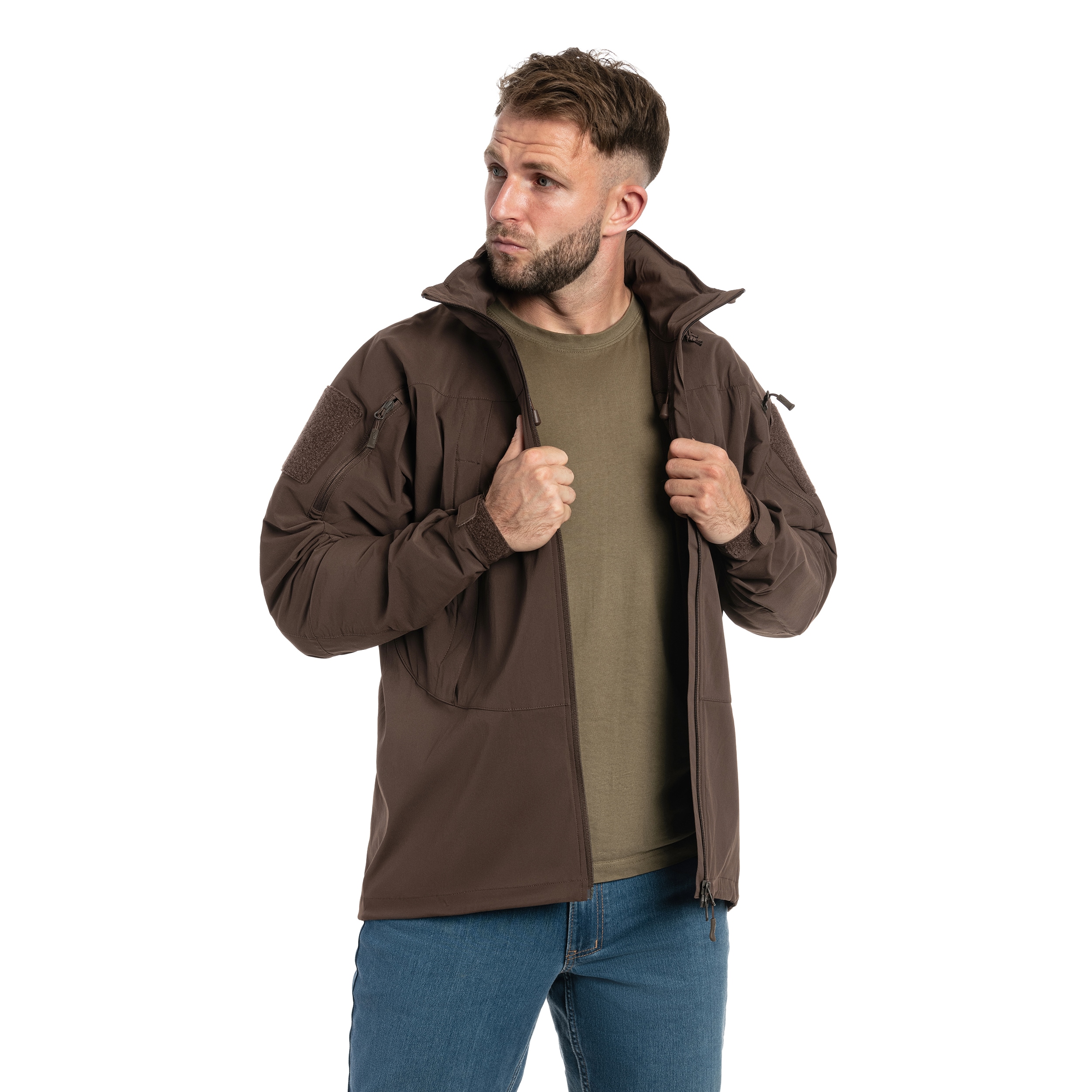 Kurtka Helikon-Tex Trooper StormStretch Softshell MK2 - Earth Brown