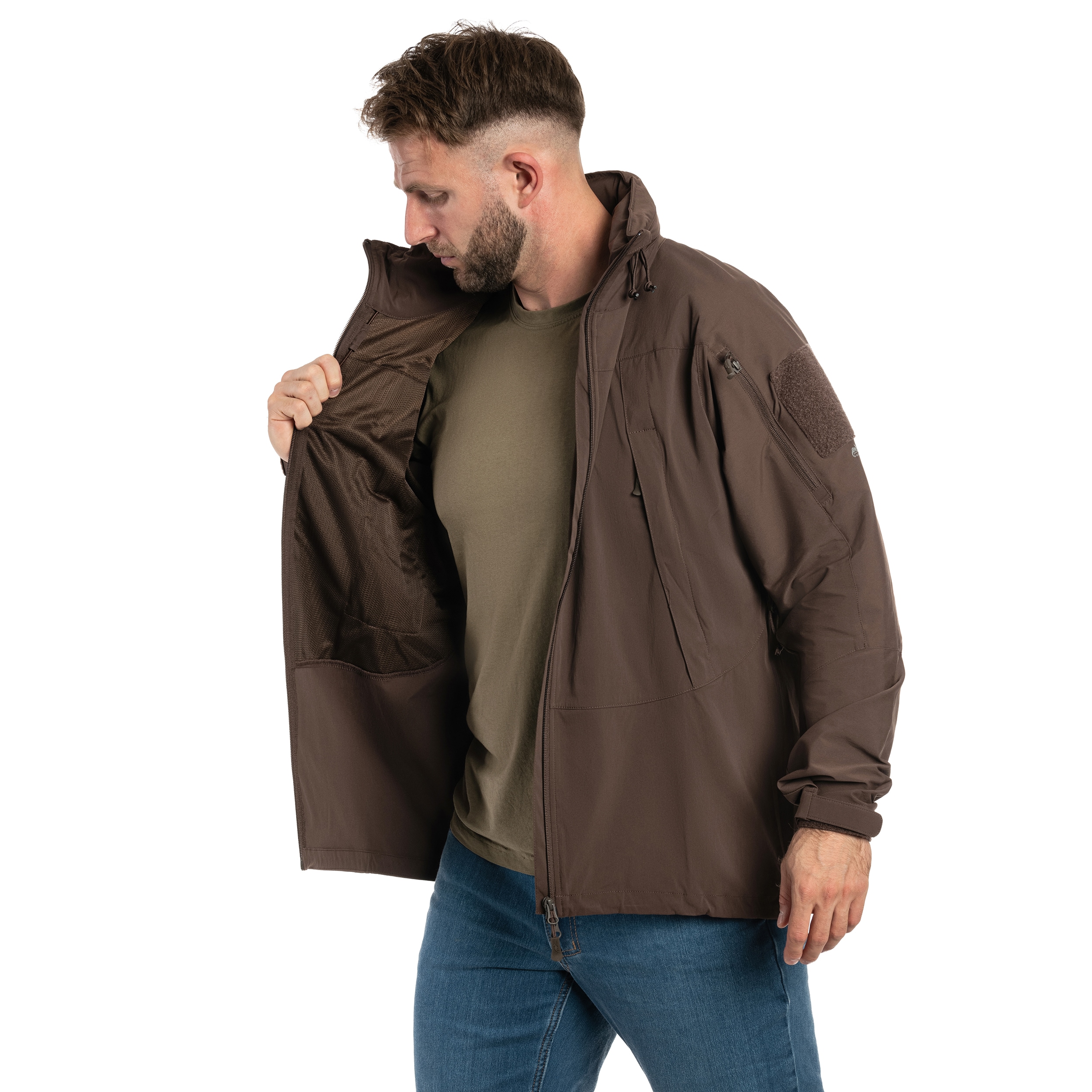 Kurtka Helikon-Tex Trooper StormStretch Softshell MK2 - Earth Brown