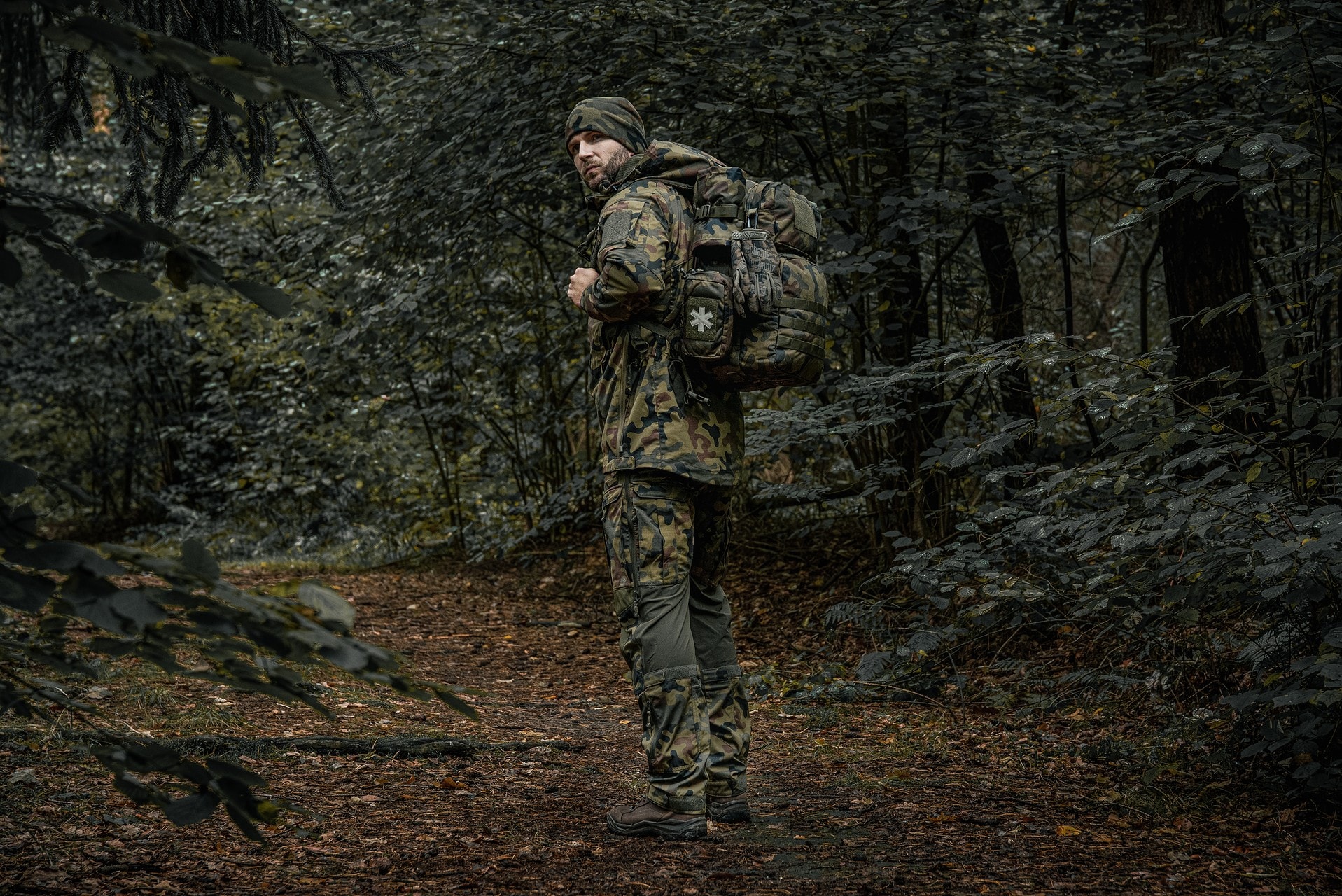 Kurtka Helikon Anorak Tracer PolyCotton Stretch Rip-Stop - wz.93 Pantera PL Woodland