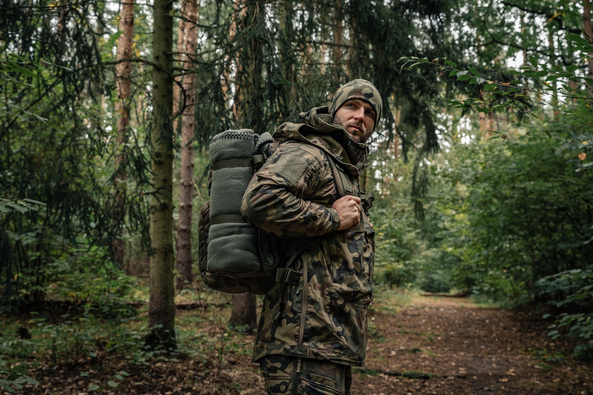 Kurtka Helikon-Tex Anorak Tracer PolyCotton Stretch Rip-Stop - wz.93 Pantera PL Woodland