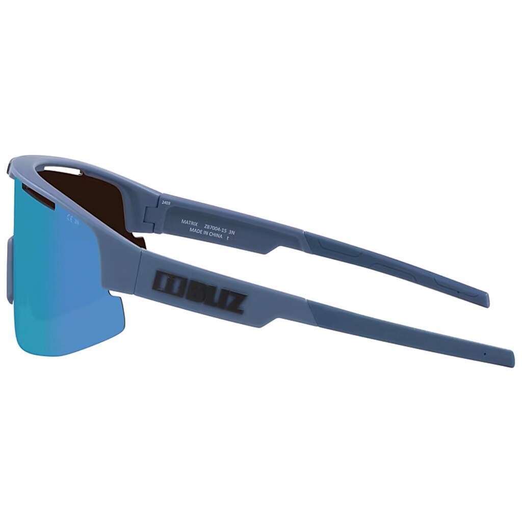 Okulary przeciwsłoneczne Bliz Matrix Small Nano Optics - Matte Blue/Smoke Mirror Ice Blue
