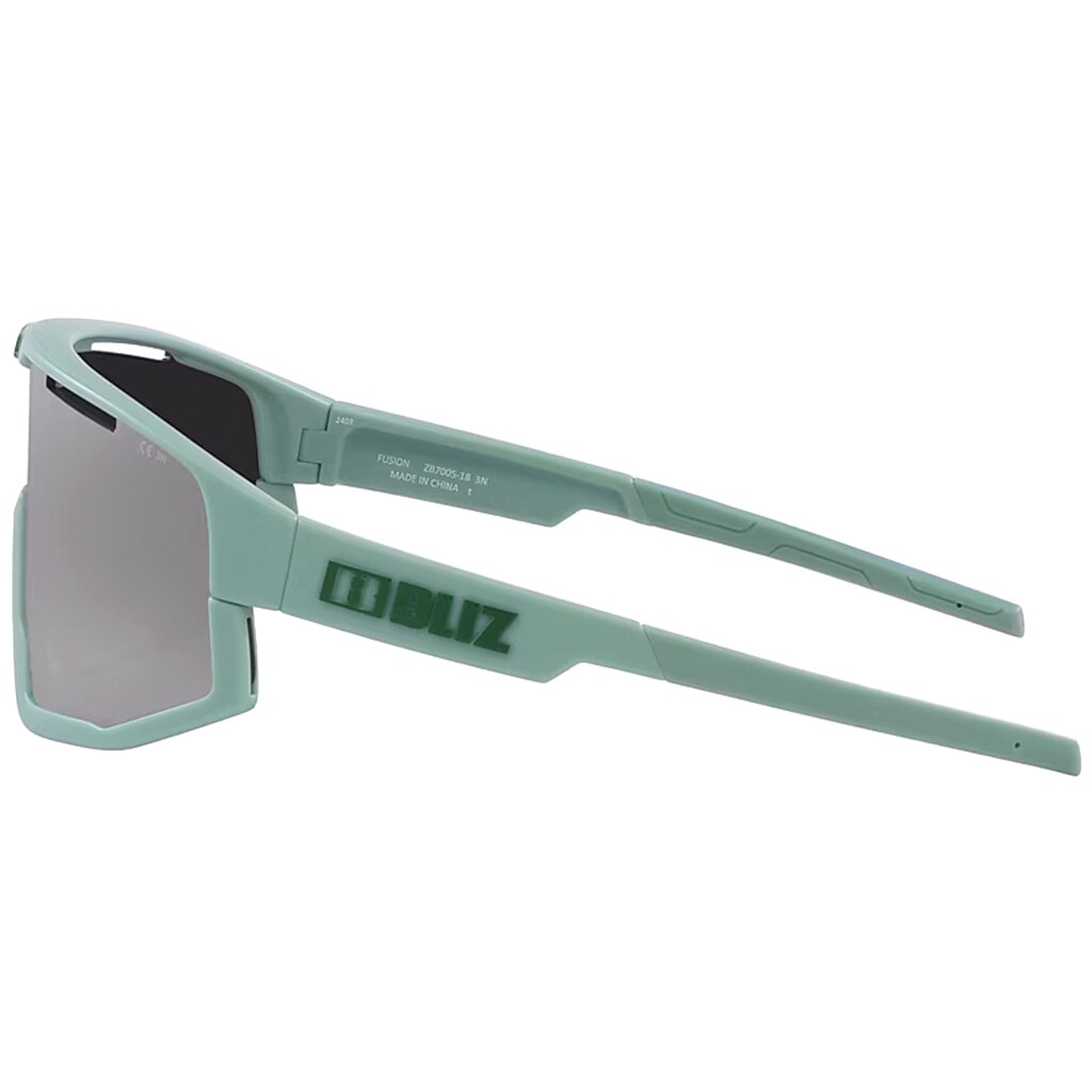 Okulary przeciwsłoneczne Bliz Fusion - Matte Green/Smoke Mirror Silver