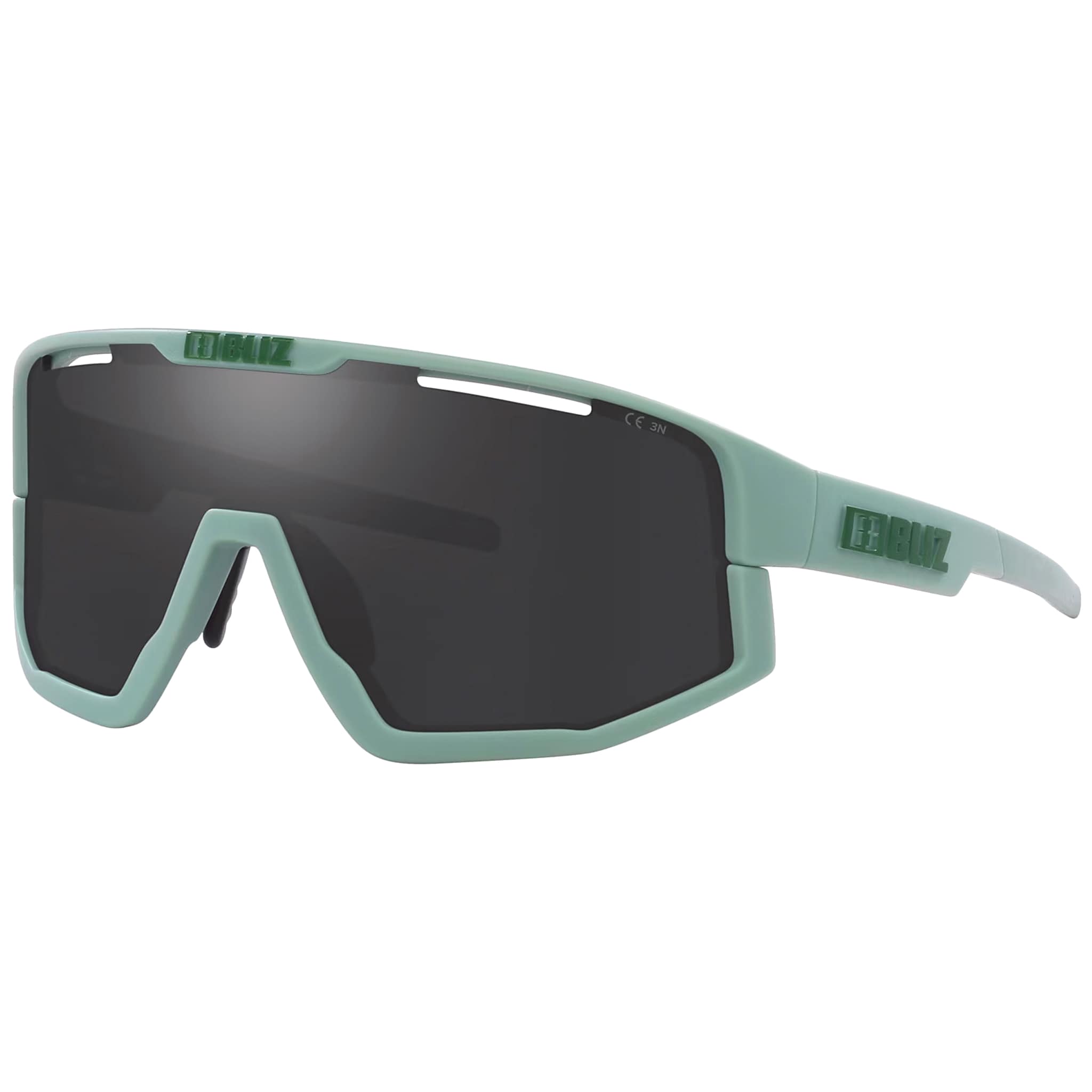 Okulary przeciwsłoneczne Bliz Fusion - Matte Green/Smoke Mirror Silver