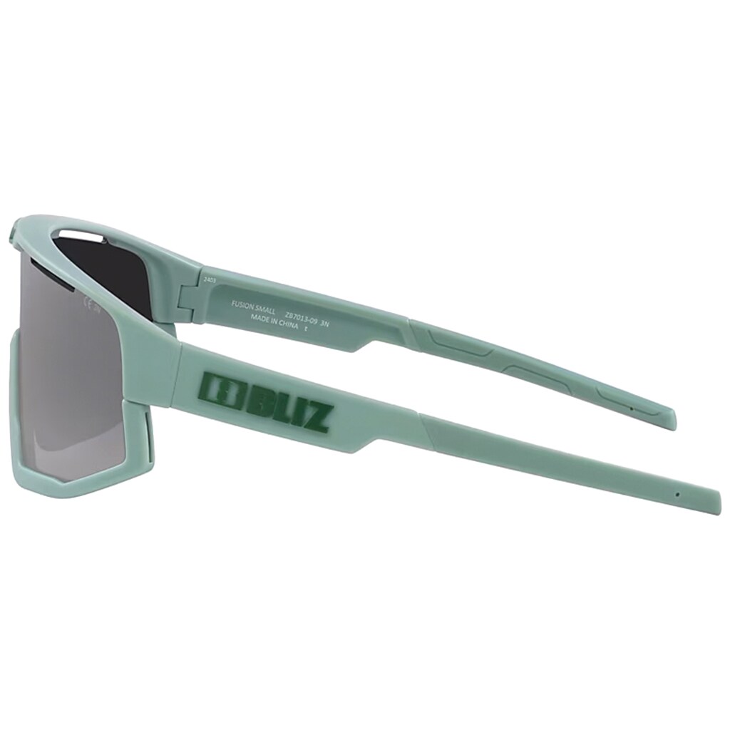 Okulary przeciwsłoneczne Bliz Fusion Small - Matte Green/Smoke Mirror Silver