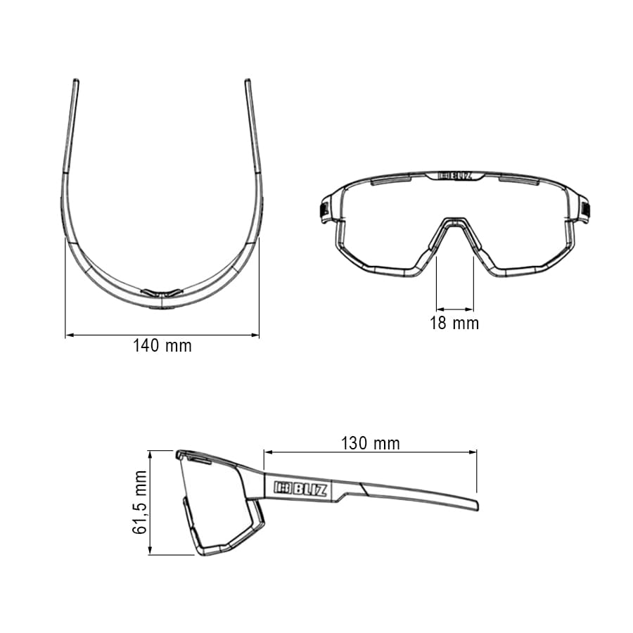 Okulary przeciwsłoneczne Bliz Hero Small - Matt Black/Smoke