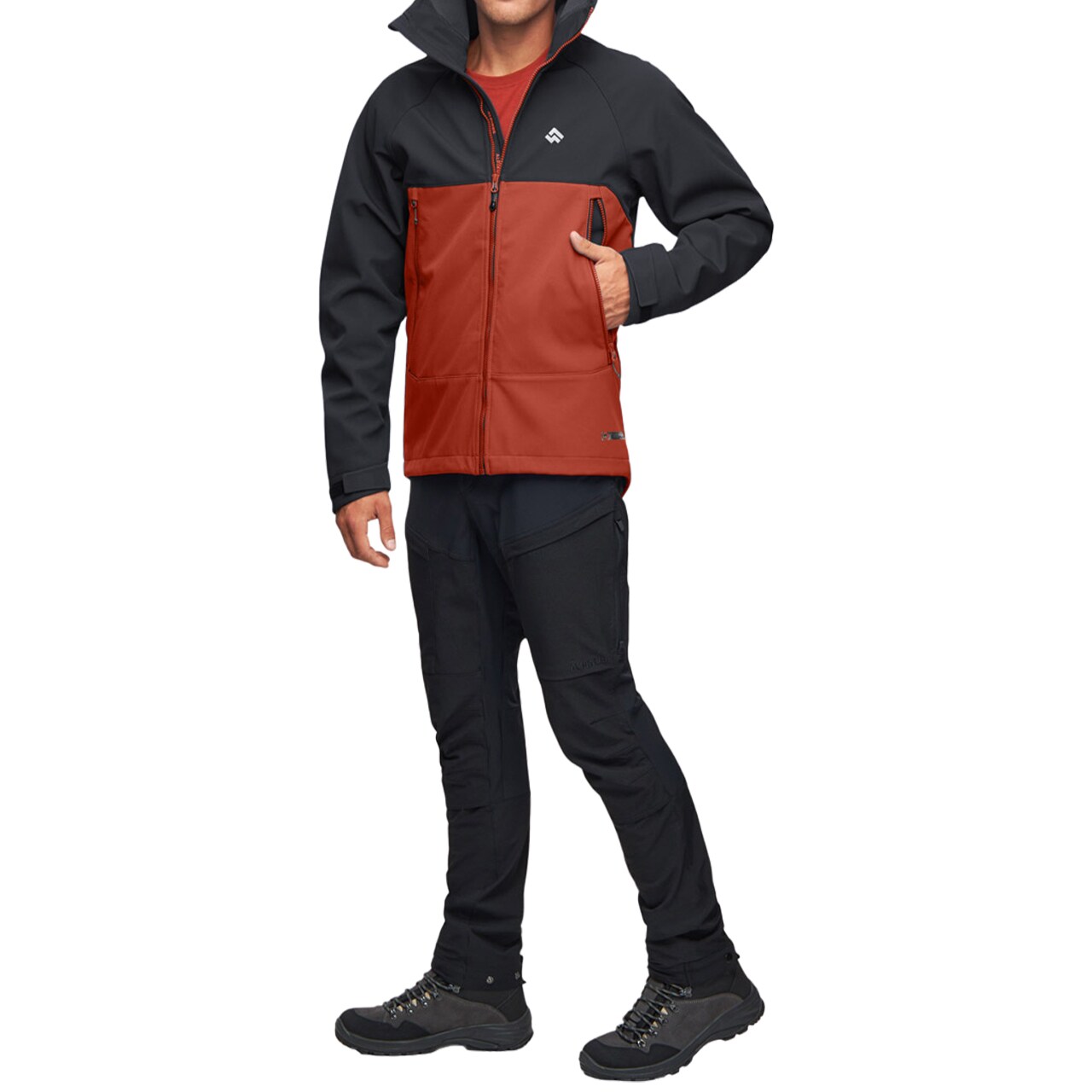 Kurtka Alpinus Softshell Pelat - Brick Red