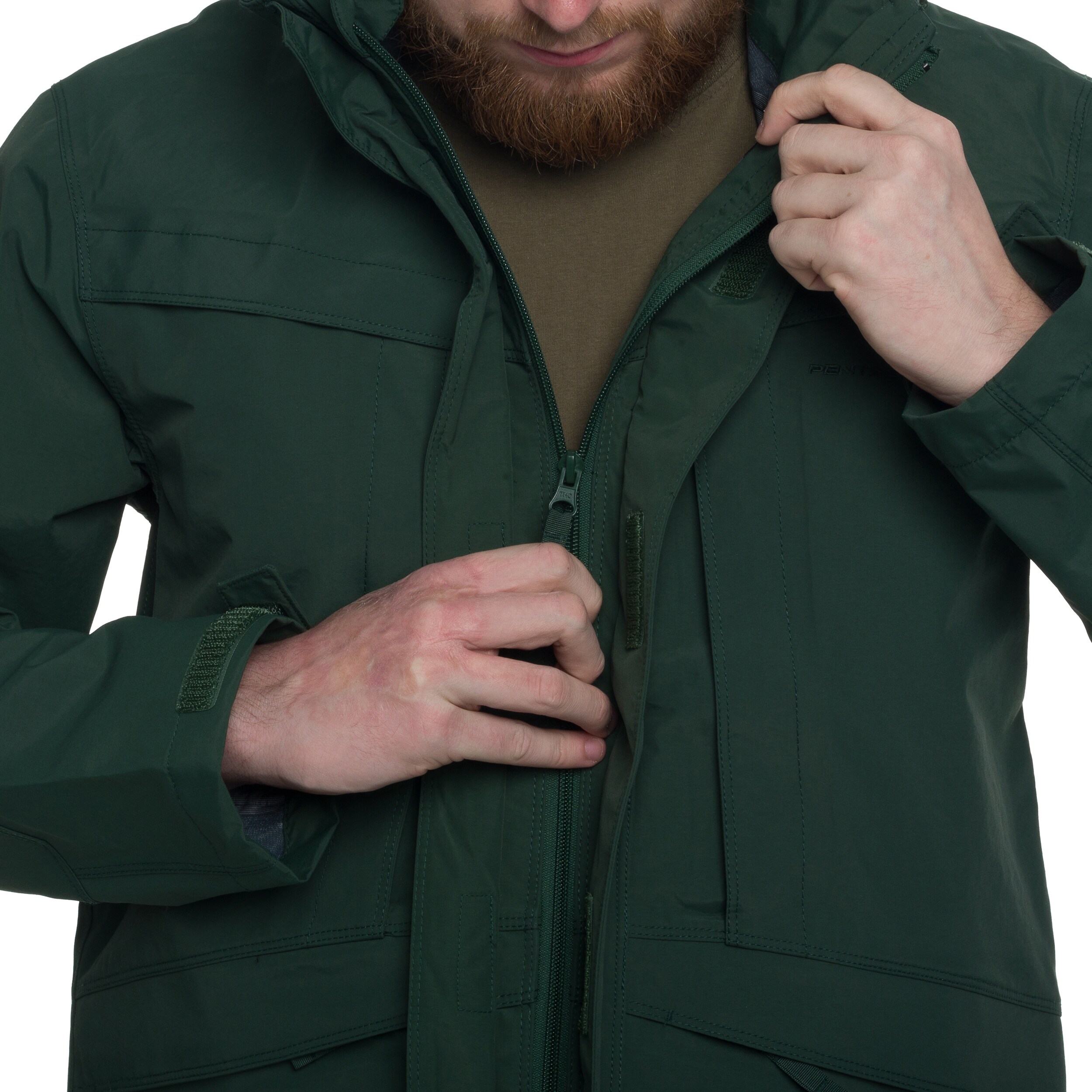 Kurtka Pentagon Hurricane - Forest Night Green