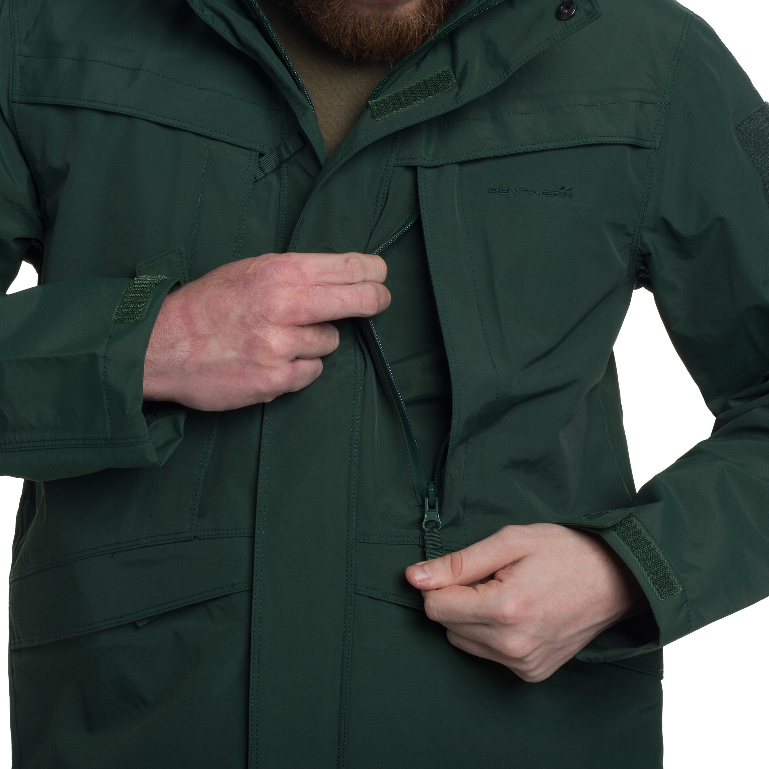 Kurtka Pentagon Hurricane - Forest Night Green