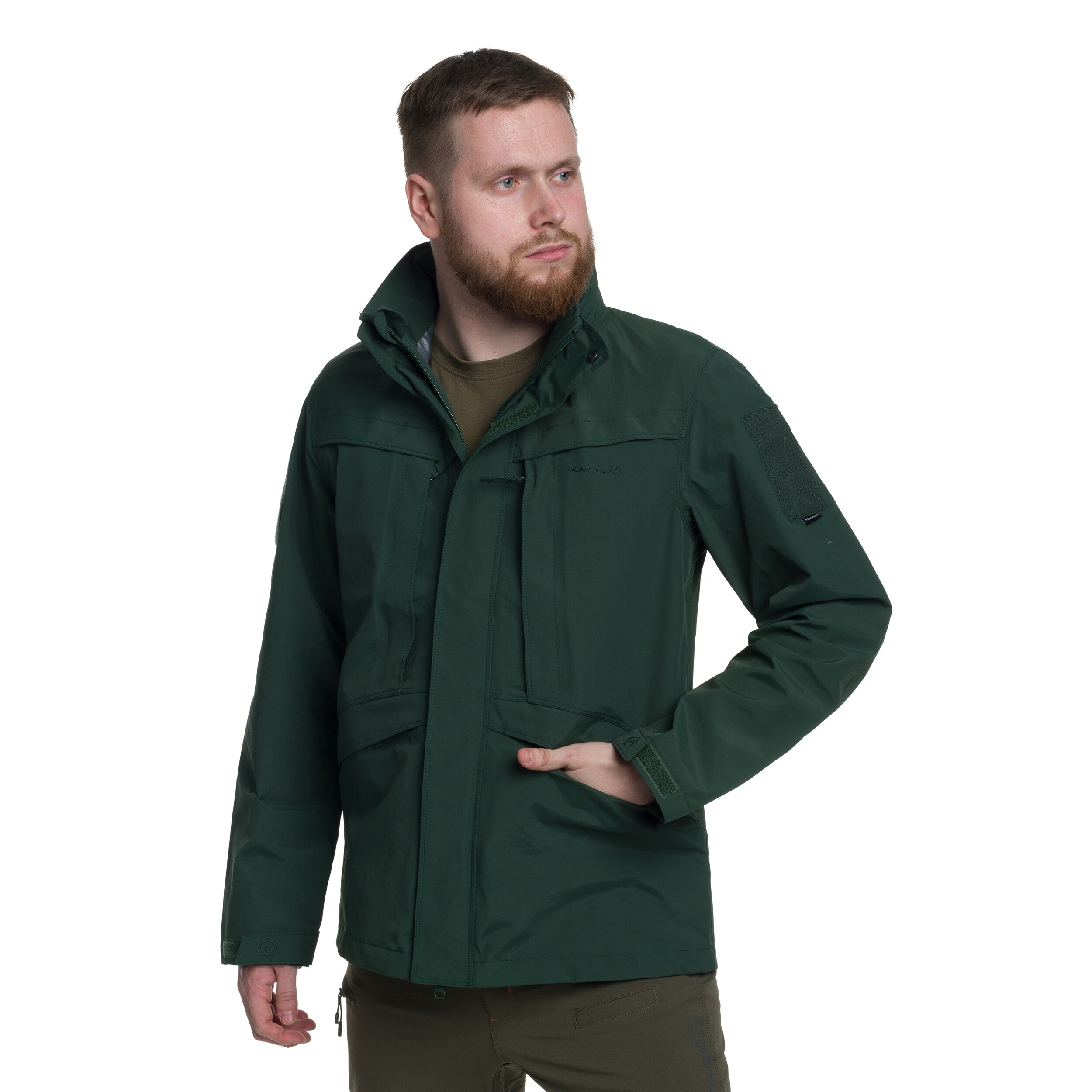 Kurtka Pentagon Hurricane - Forest Night Green