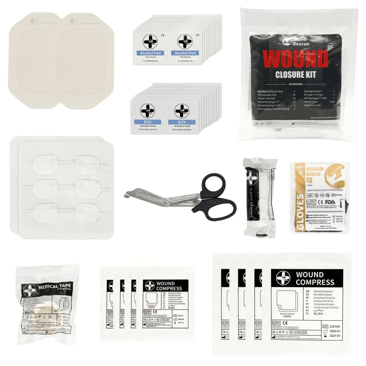 Zestaw do opatrywania ran Rhino Rescue Wound Closure Kit