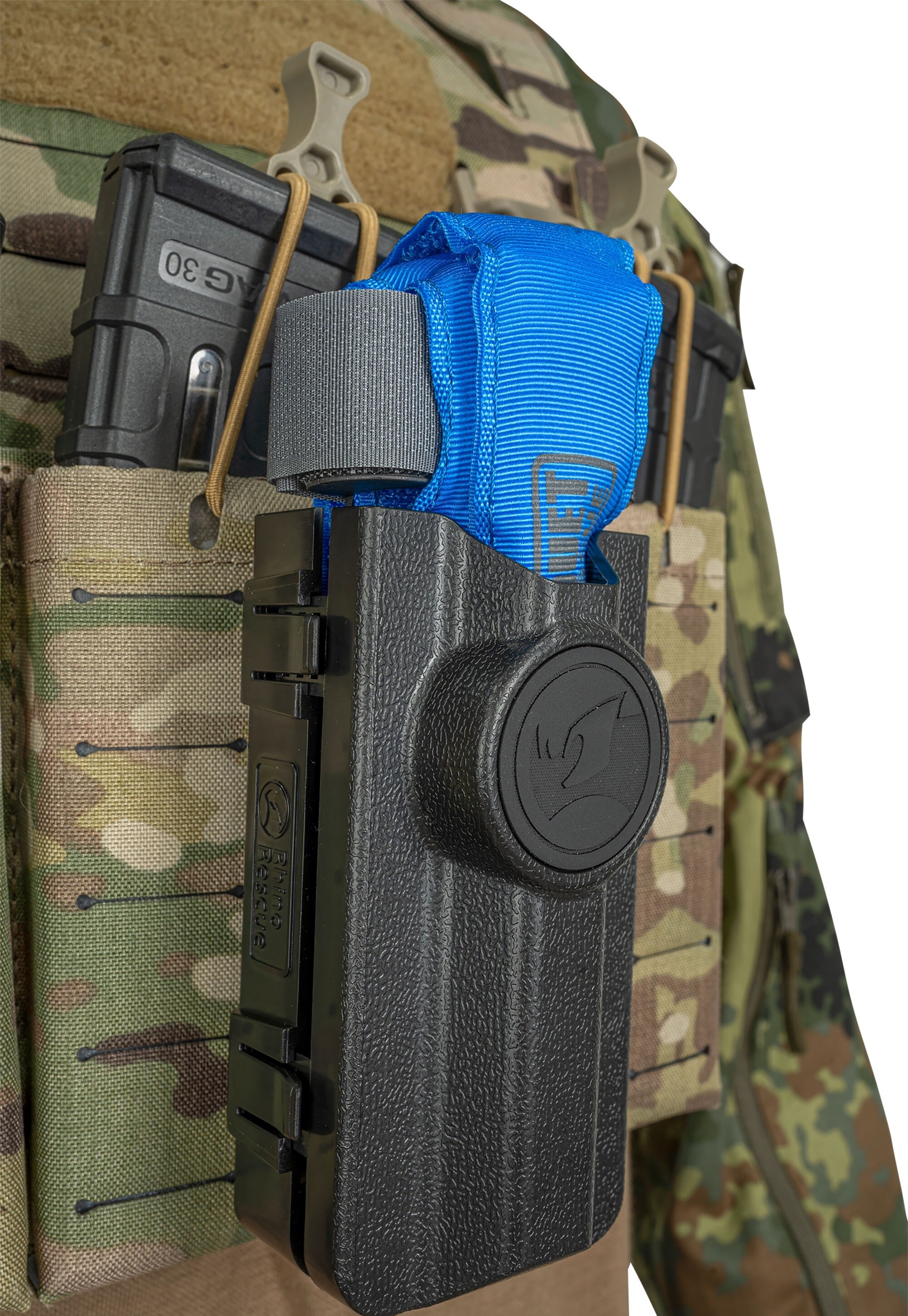 Ładownica na stazę taktyczną Rhino Rescue Tourniquet Holder Plastic - Black