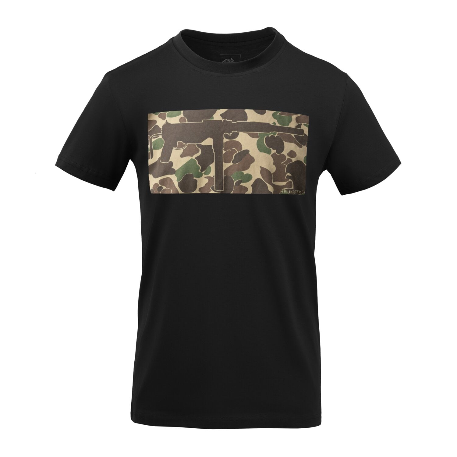 Koszulka T-Shirt Helikon Grease Gun - Black/Duck Hunter