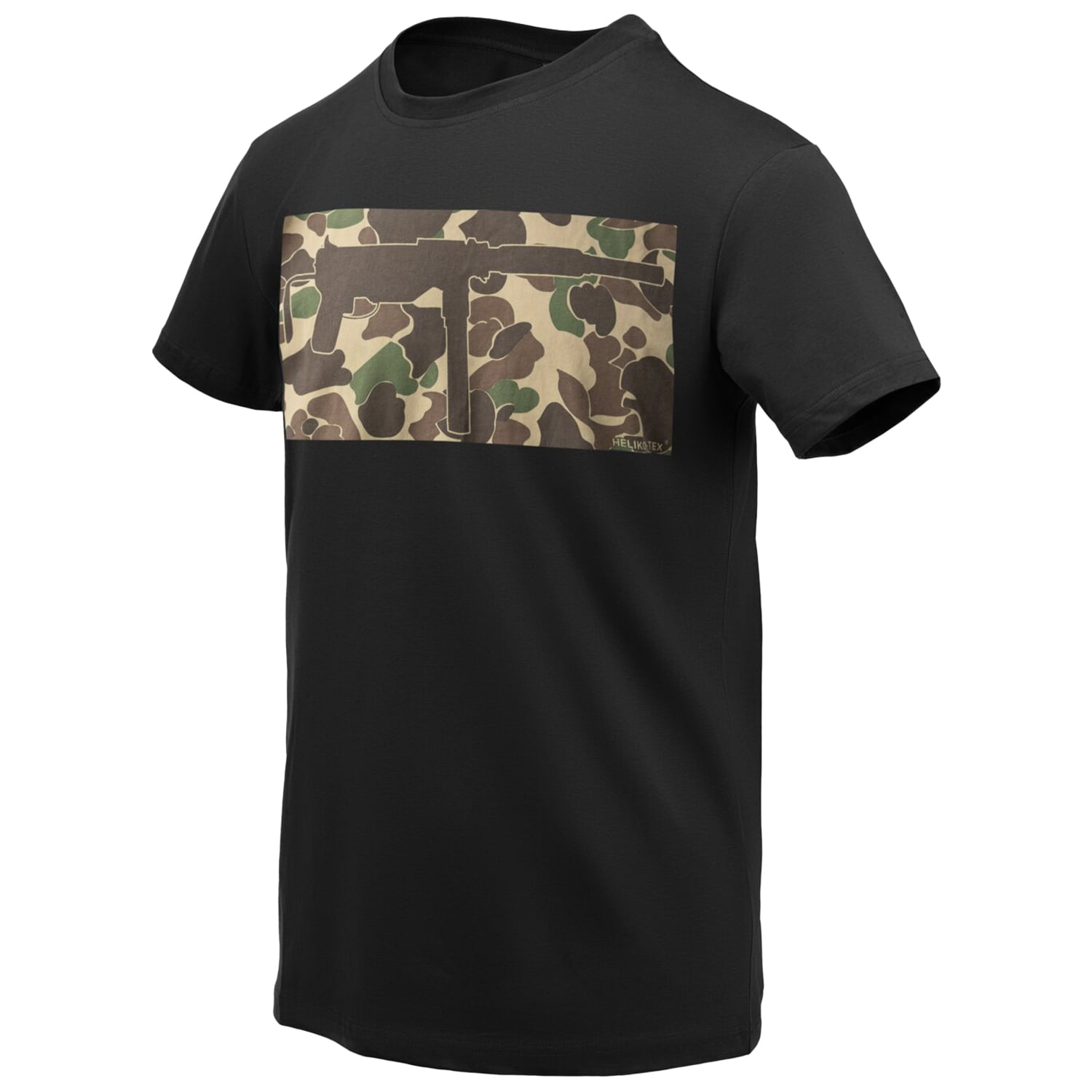 Koszulka T-Shirt Helikon Grease Gun - Black/Duck Hunter