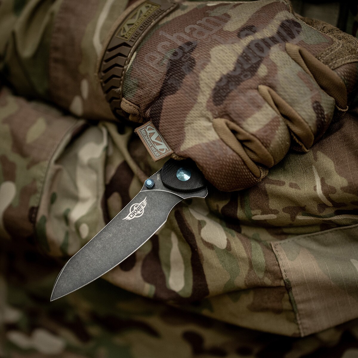 Nóż składany Oknife Drever Black - stal nierdzewna N690