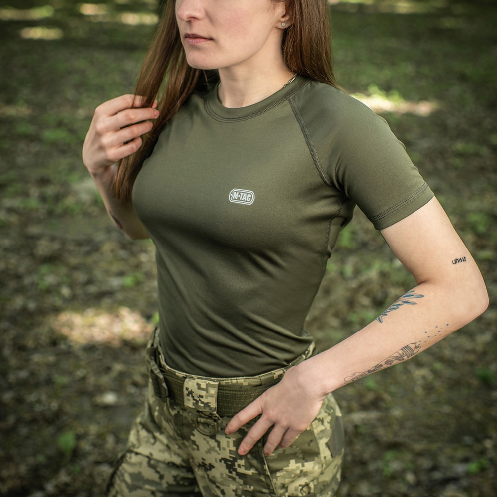 Koszulka termoaktywna damska M-Tac Ultra Light Polartec Lady Short Sleeve - Dark Olive