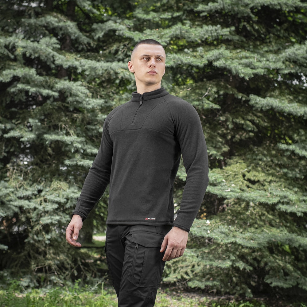 Polar M-Tac Cardigan Delta Polartec Raglan - Black