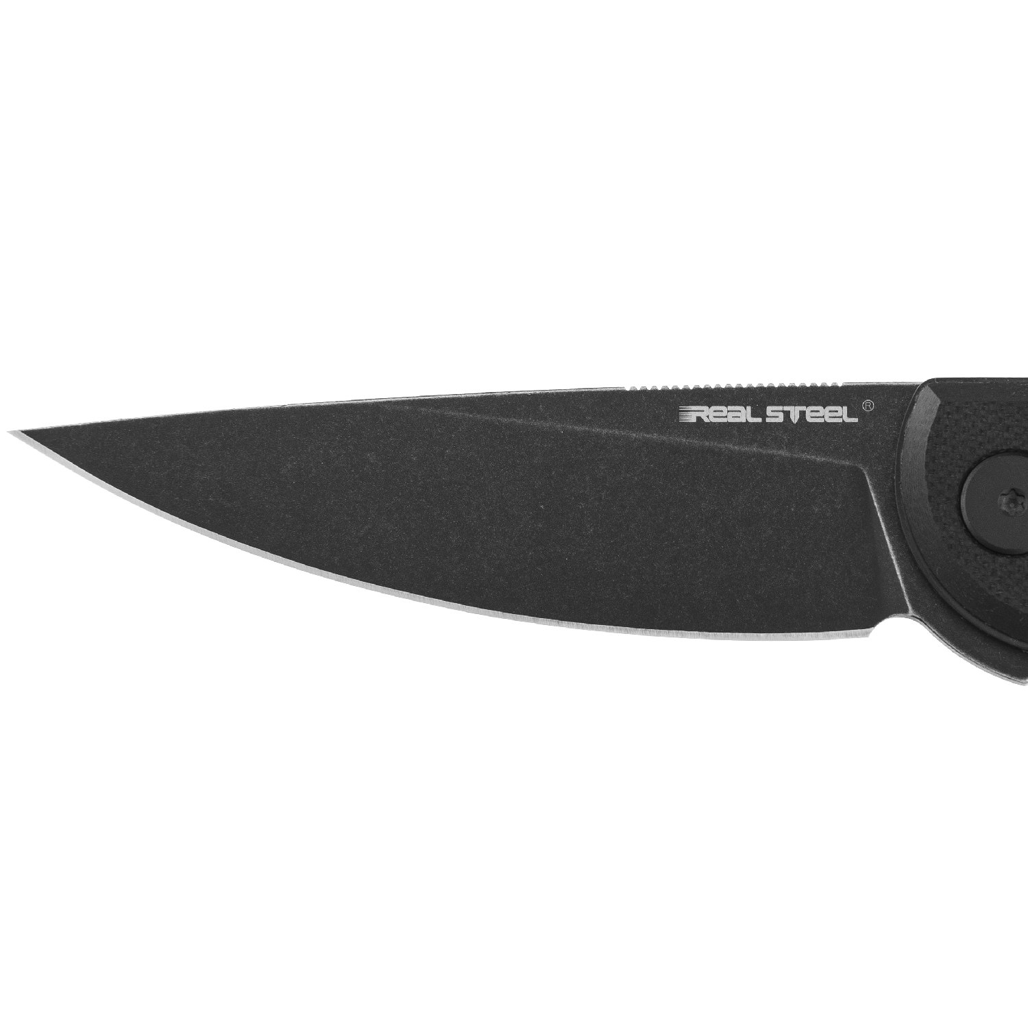 Real Steel Valore Black Blade Folding Knife 7091BB - Black