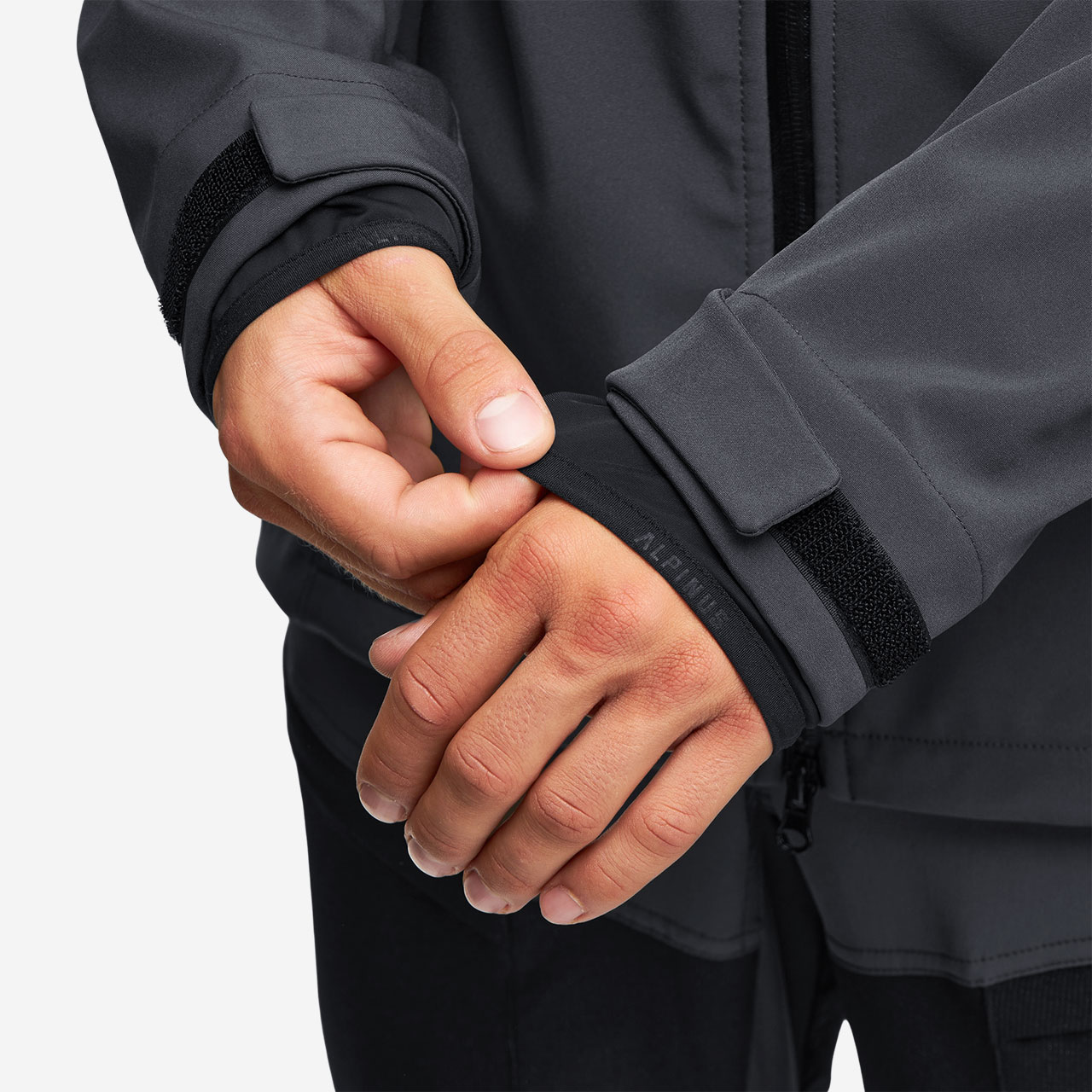 Kurtka Alpinus Softshell Roignais - Czarna/Grafitowa