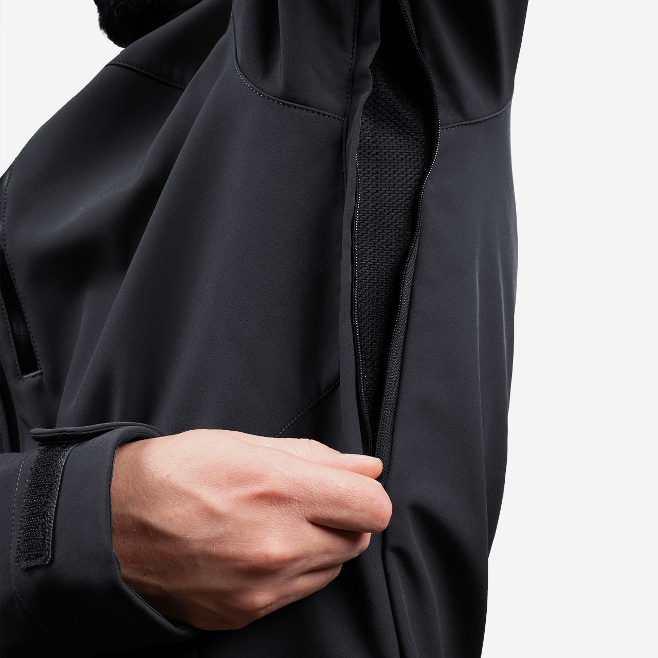 Kurtka Alpinus Softshell Roignais - Czarna/Grafitowa