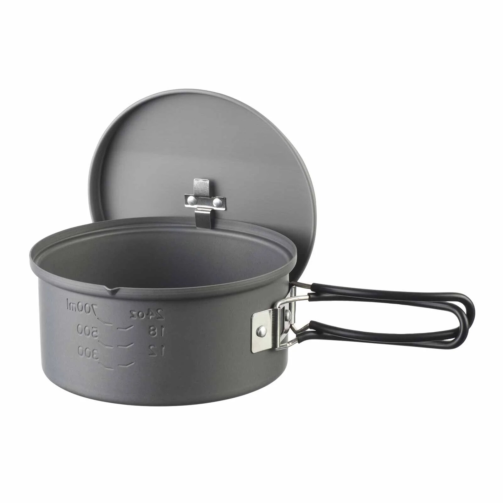 Garnek turystyczny z pokrywką Esbit Round Camping Pot aluminium - 1100 ml
