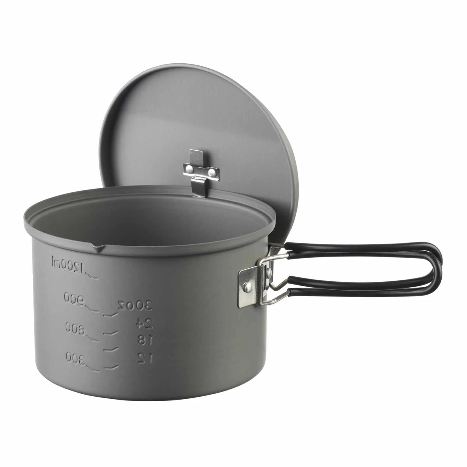 Garnek turystyczny z pokrywką Esbit Round Camping Pot aluminium - 1600 ml