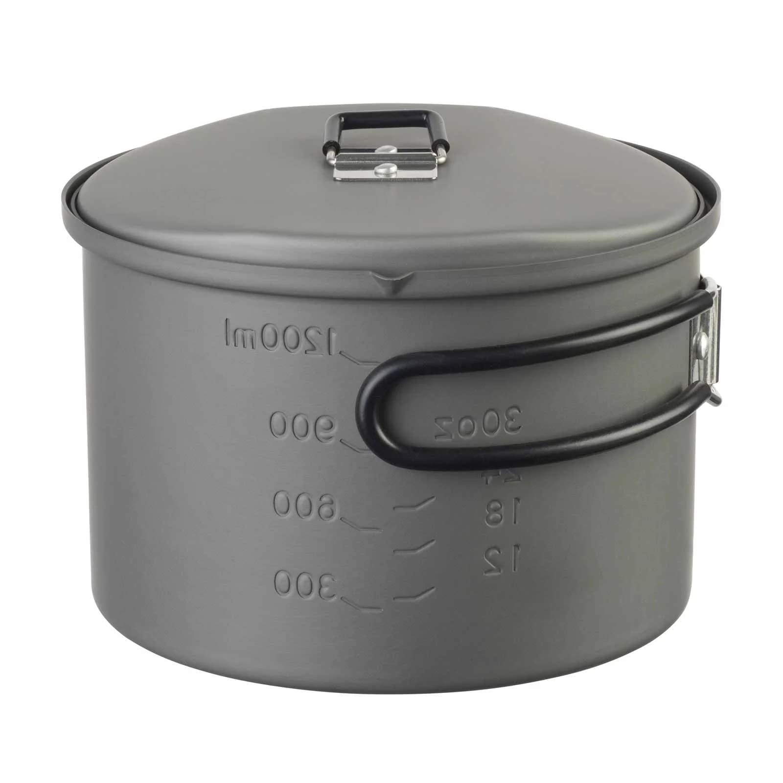 Garnek turystyczny z pokrywką Esbit Round Camping Pot aluminium - 1600 ml