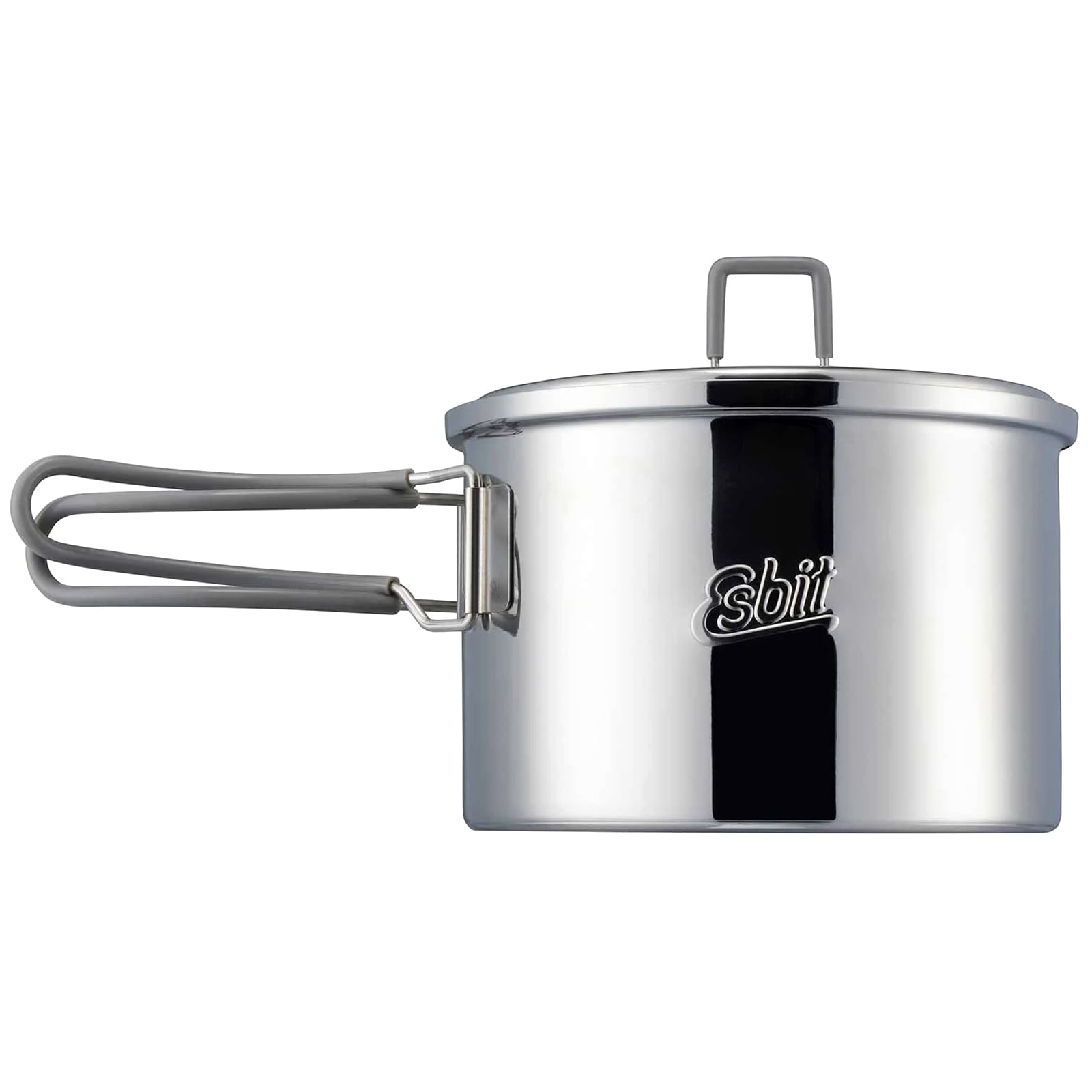 Garnek turystyczny z pokrywką Esbit Round Camping Pot stainless - 1600 ml