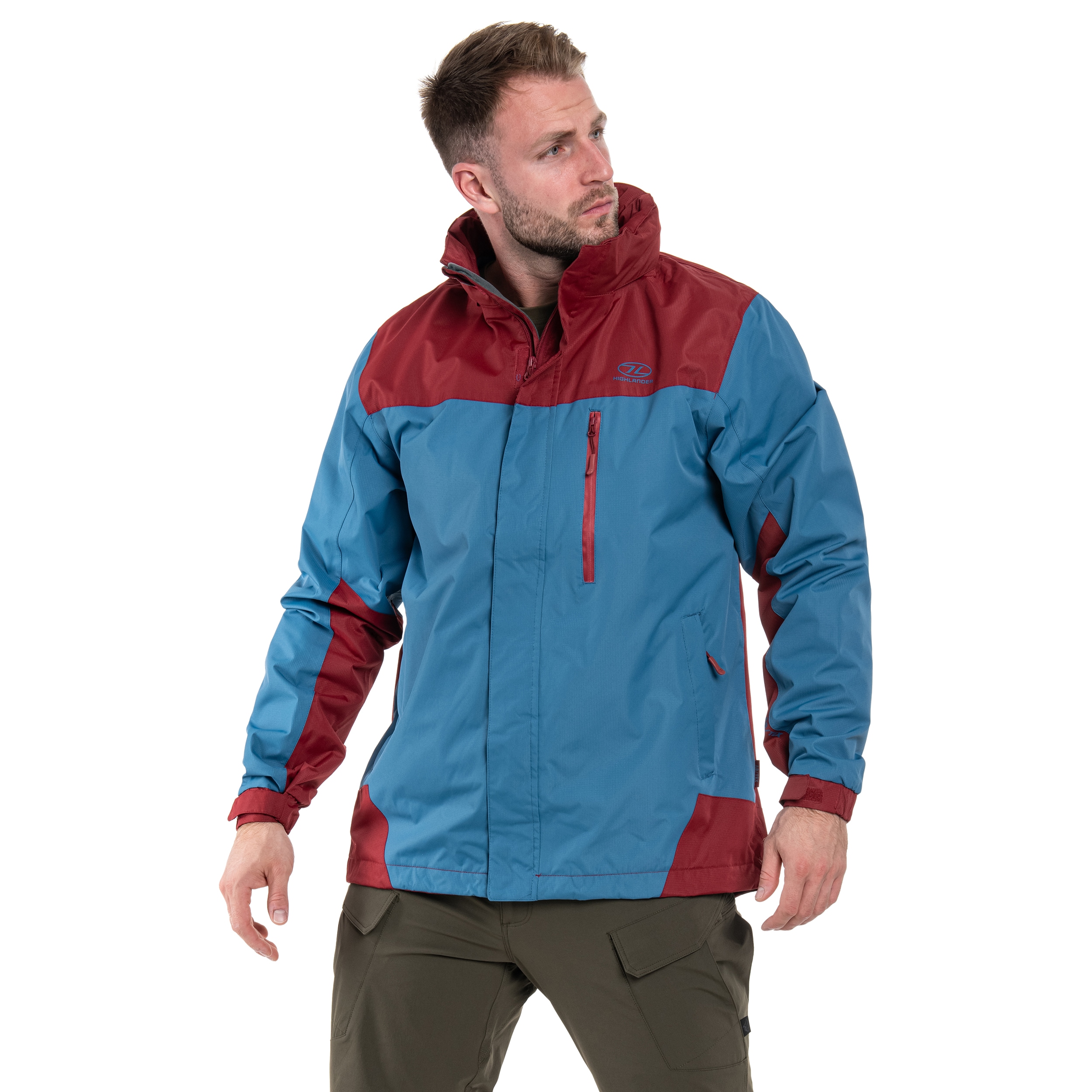 Kurtka Highlander Outdoor Kerrera - Petrol / Burgundy