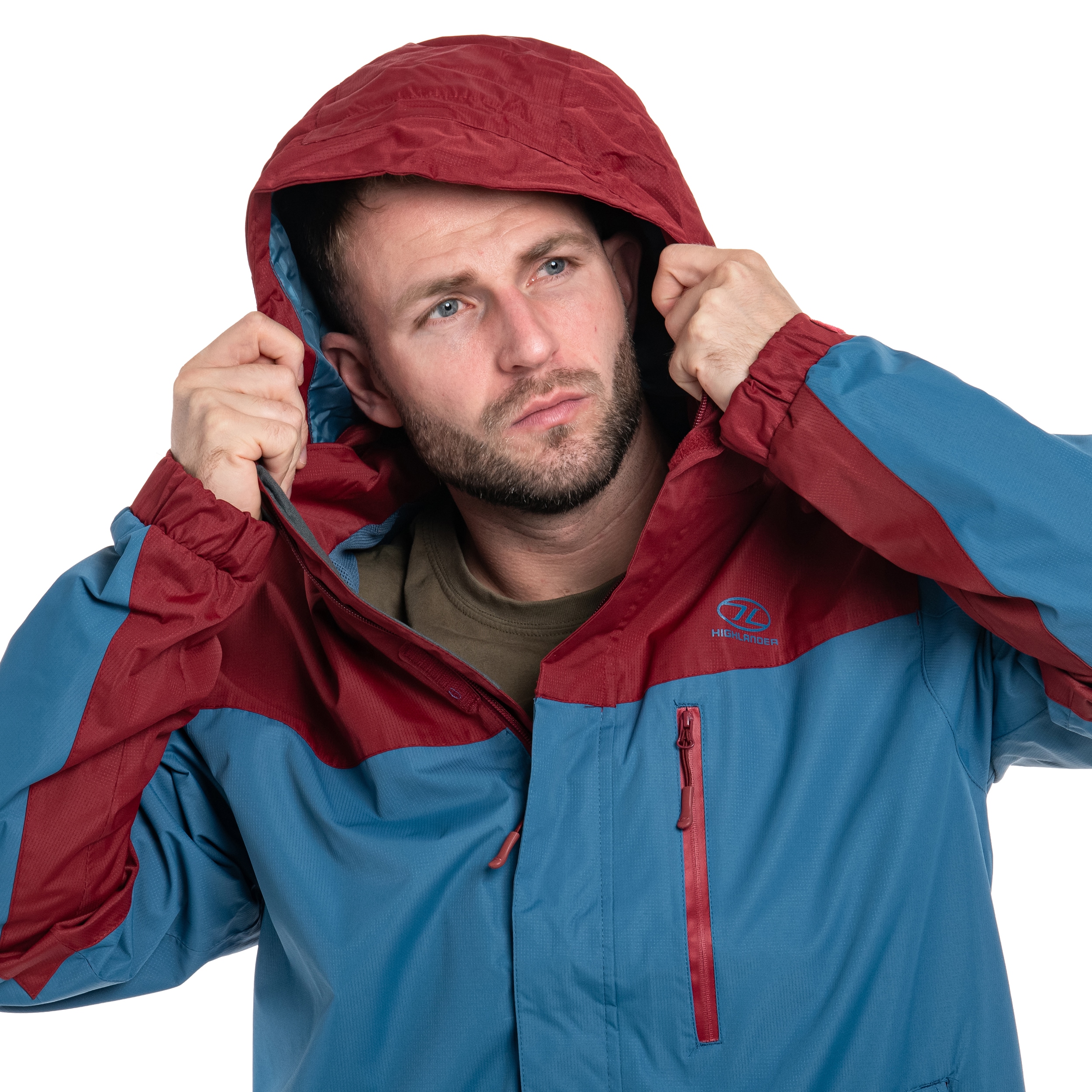 Kurtka Highlander Outdoor Kerrera - Petrol / Burgundy