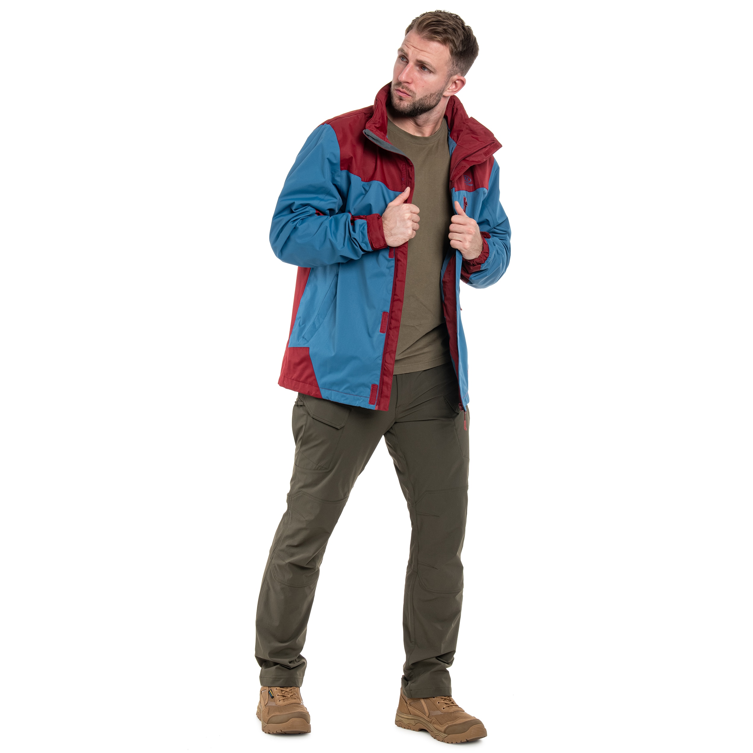 Kurtka Highlander Outdoor Kerrera - Petrol / Burgundy