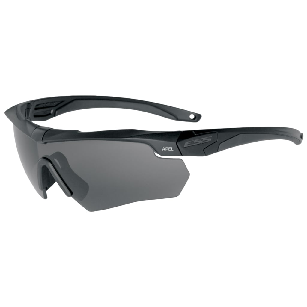 Okulary taktyczne ESS Crossbow APEL Clear/Smoke Gray - Black