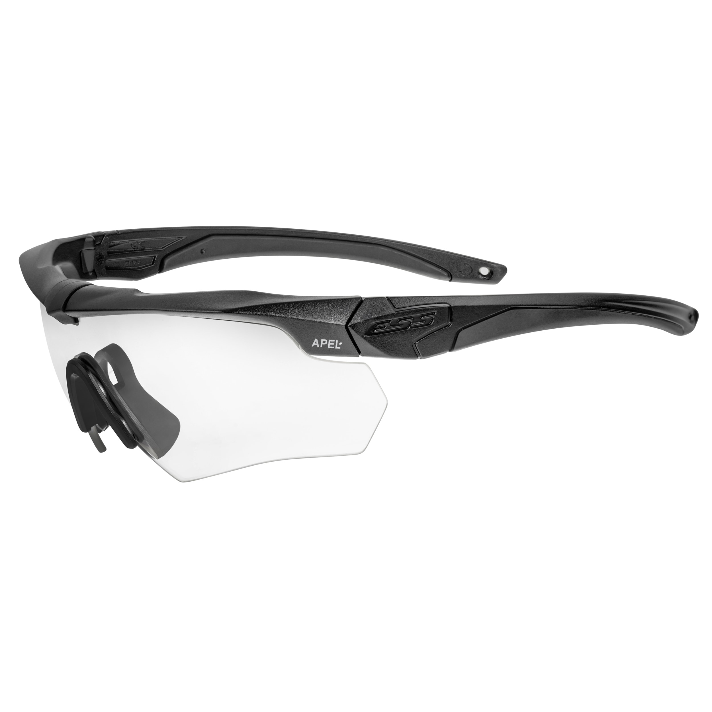 Okulary taktyczne ESS Crossbow APEL Clear/Smoke Gray - Black