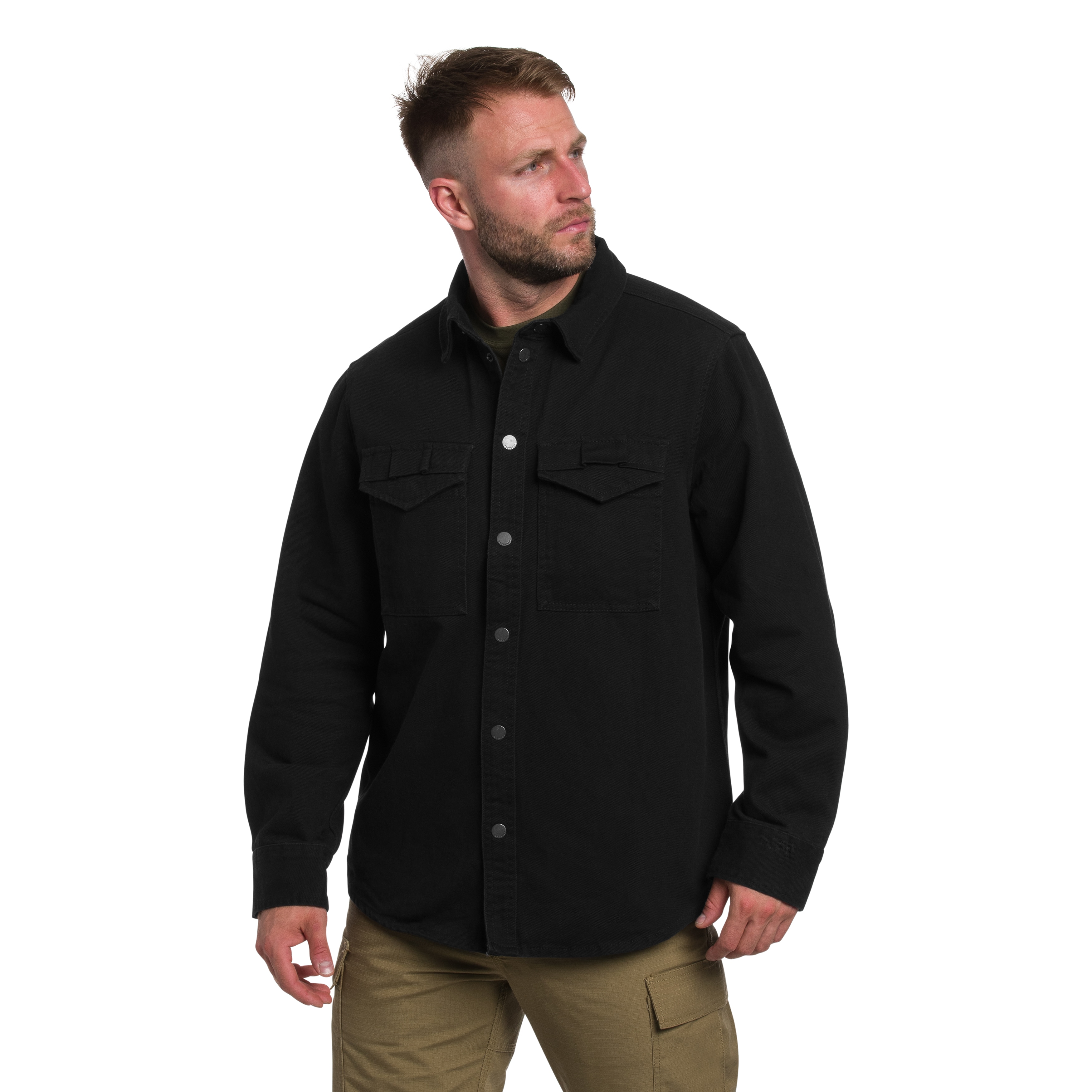 Сорочка Brandit Heavy Twill Shirt - Black