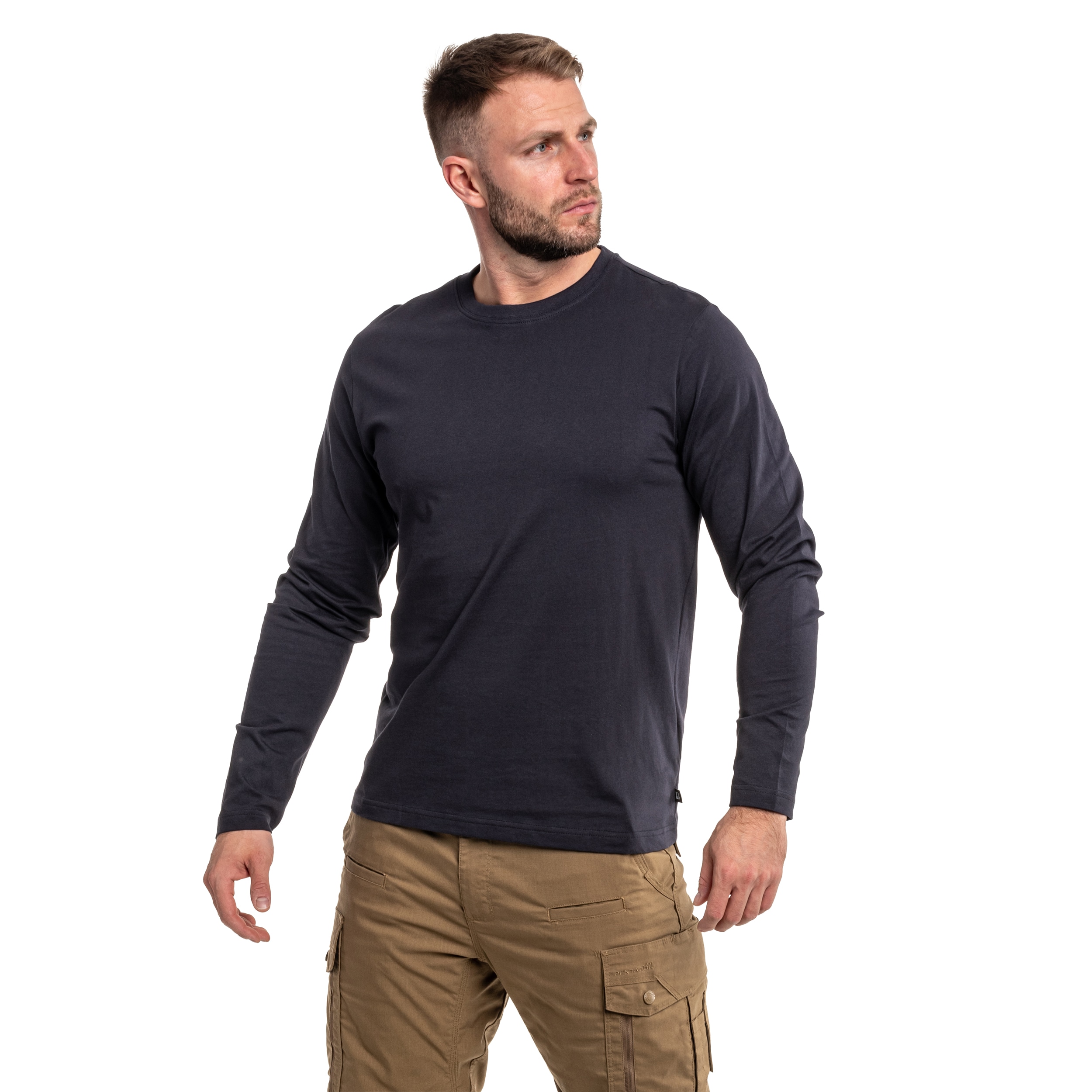 Koszulka Brandit Premium Long Sleeve Shirt - Navy