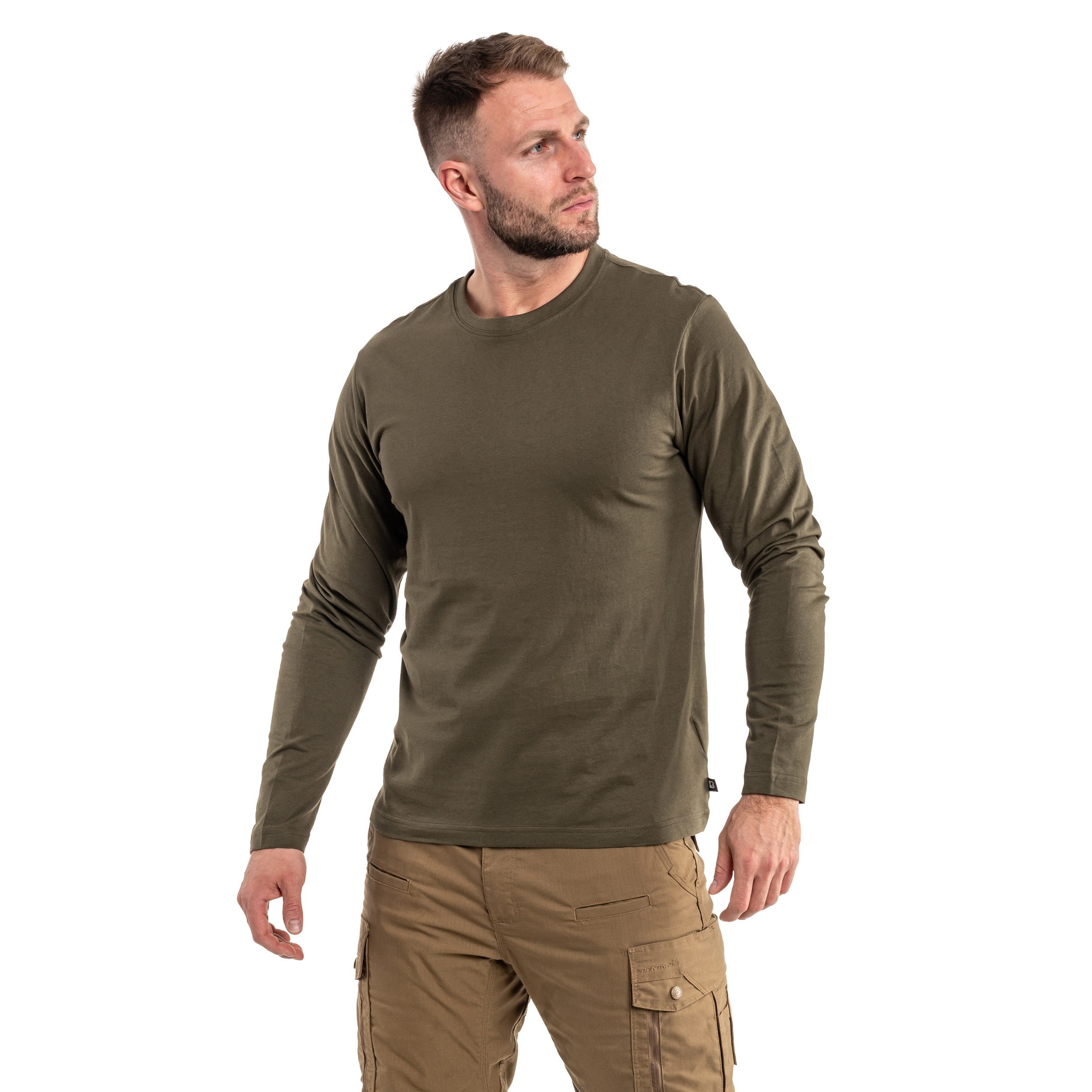 Koszulka Brandit Premium Long Sleeve Shirt - Olive