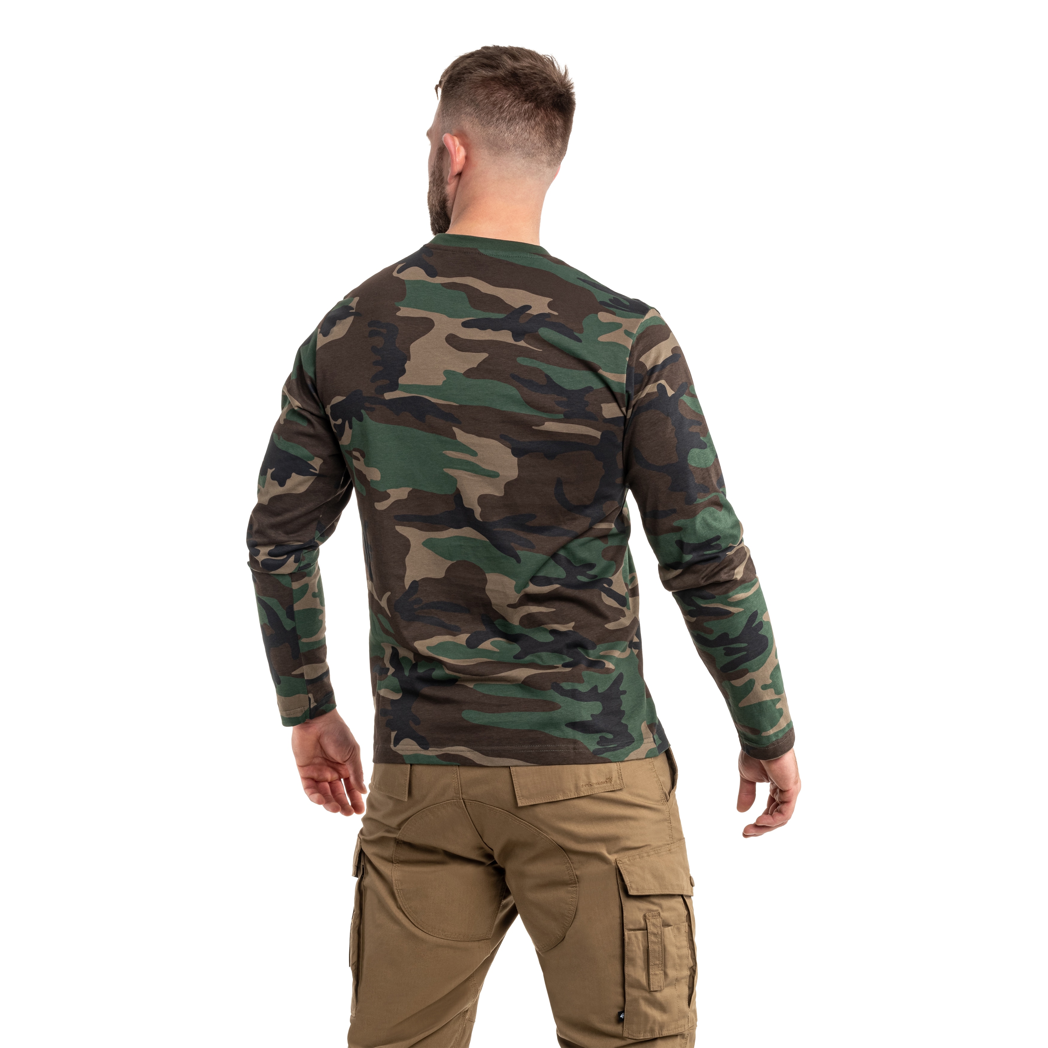 Koszulka Brandit Premium Long Sleeve Shirt - Woodland