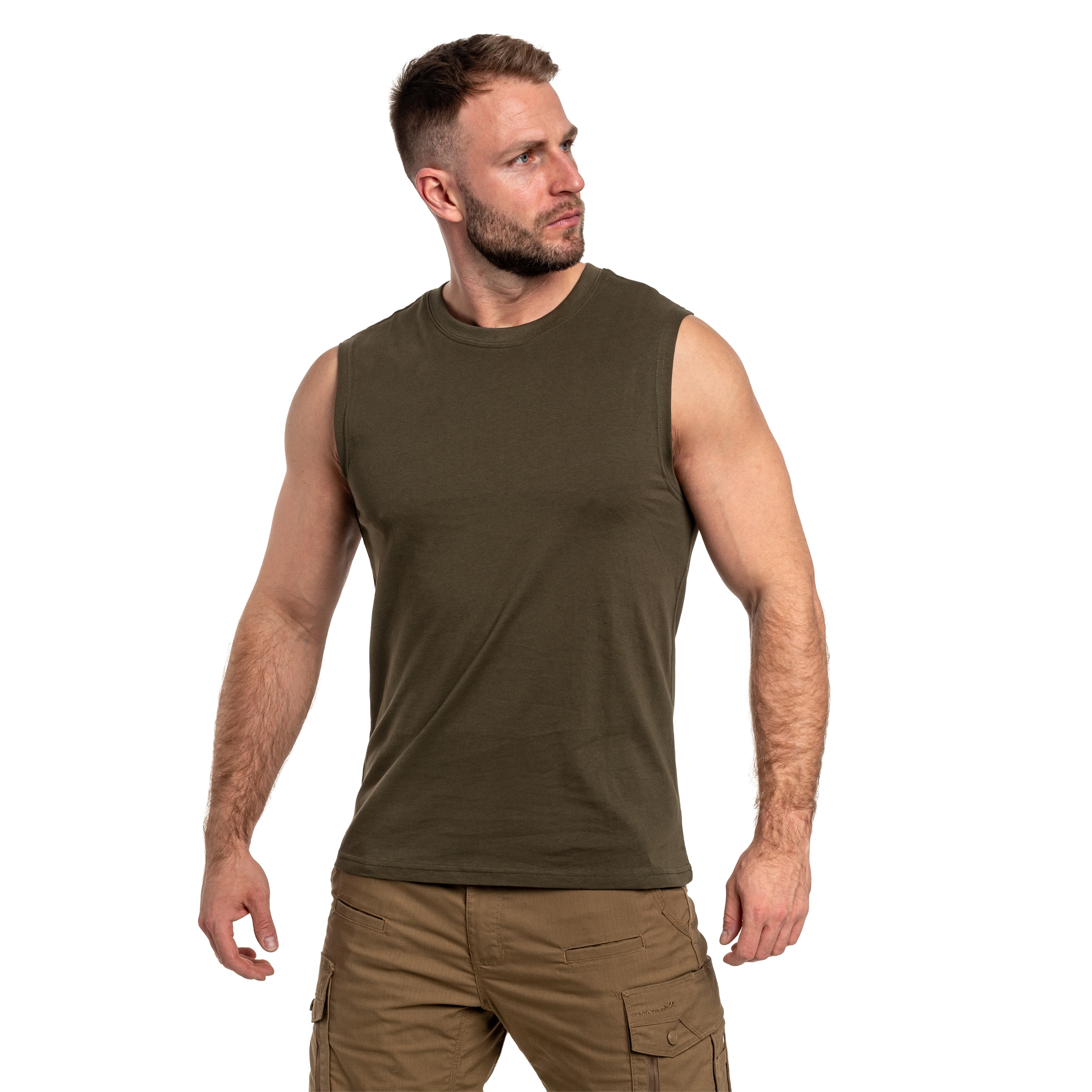 Koszulka Tank Top Brandit Sleeveless - Olive