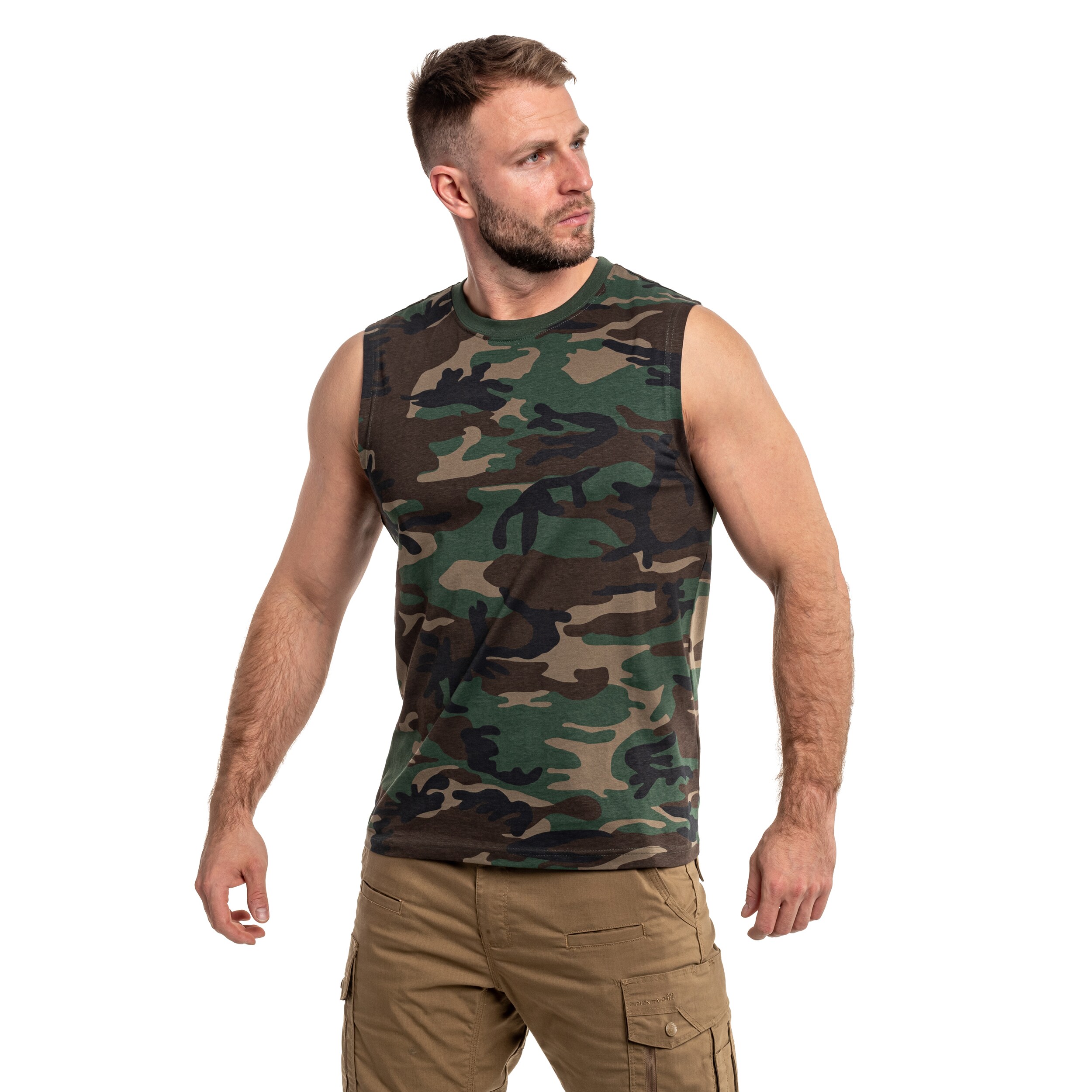 Koszulka Tank Top Brandit Sleeveless - Woodland