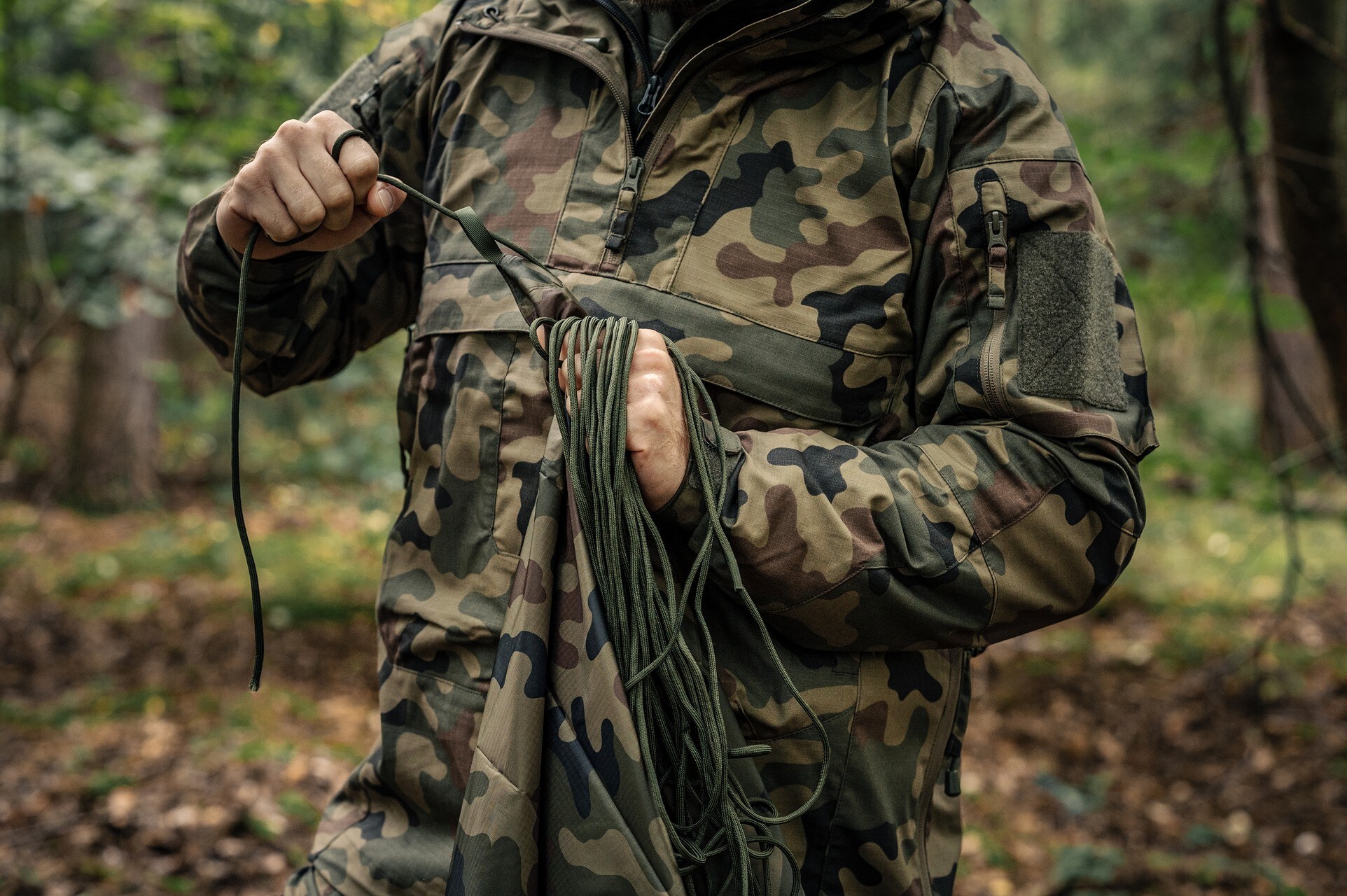 Linka Paracord Badger Outdoor 15 m - Olive