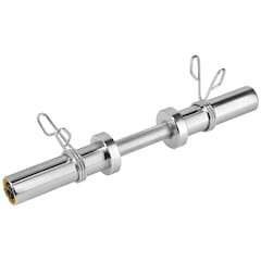 Gryf olimpijski HMS krótki z zaciskami GOP050 - 50 cm