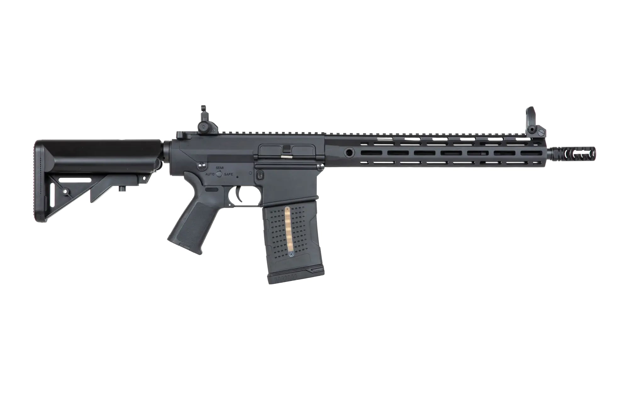 Karabin wyborowy AEG A&K SR25-P-E2 M-LOK-3 z polimerową kolbą - Black