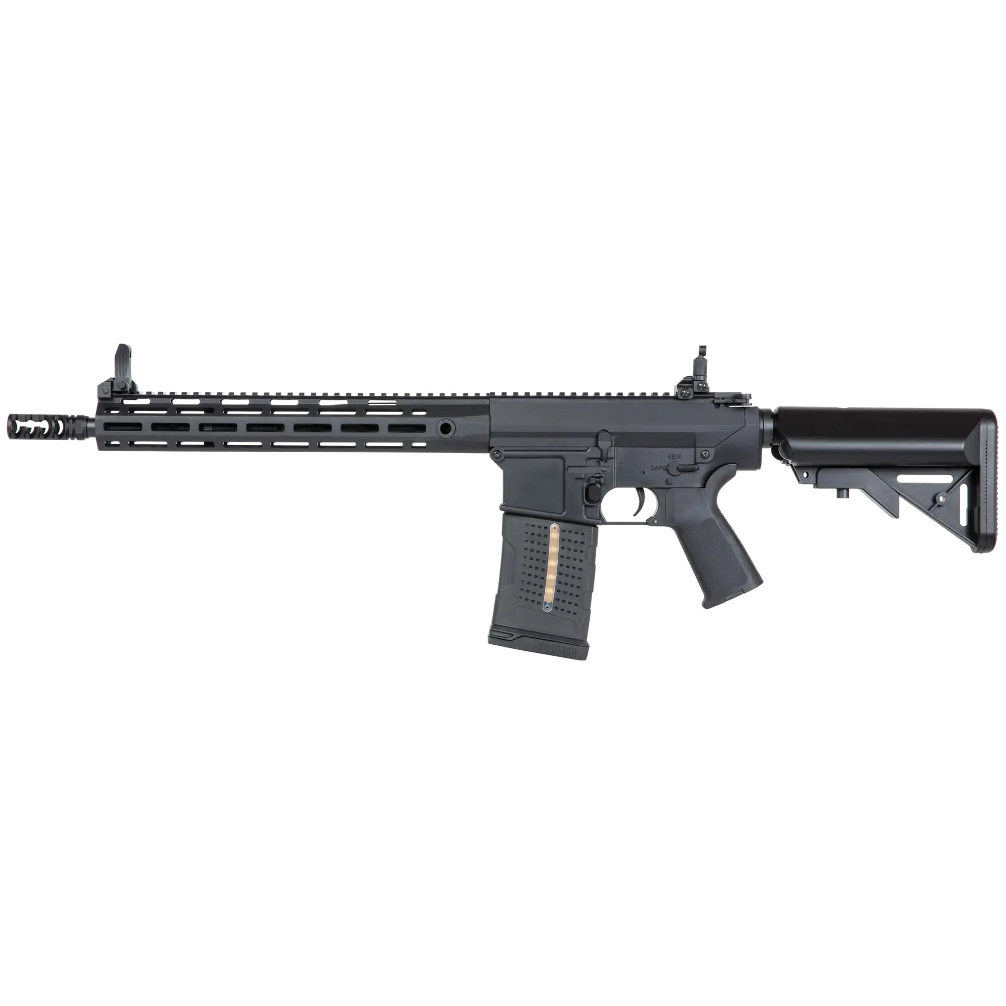 Karabin wyborowy AEG A&K SR25-P-E2 M-LOK-3 z polimerową kolbą - Black