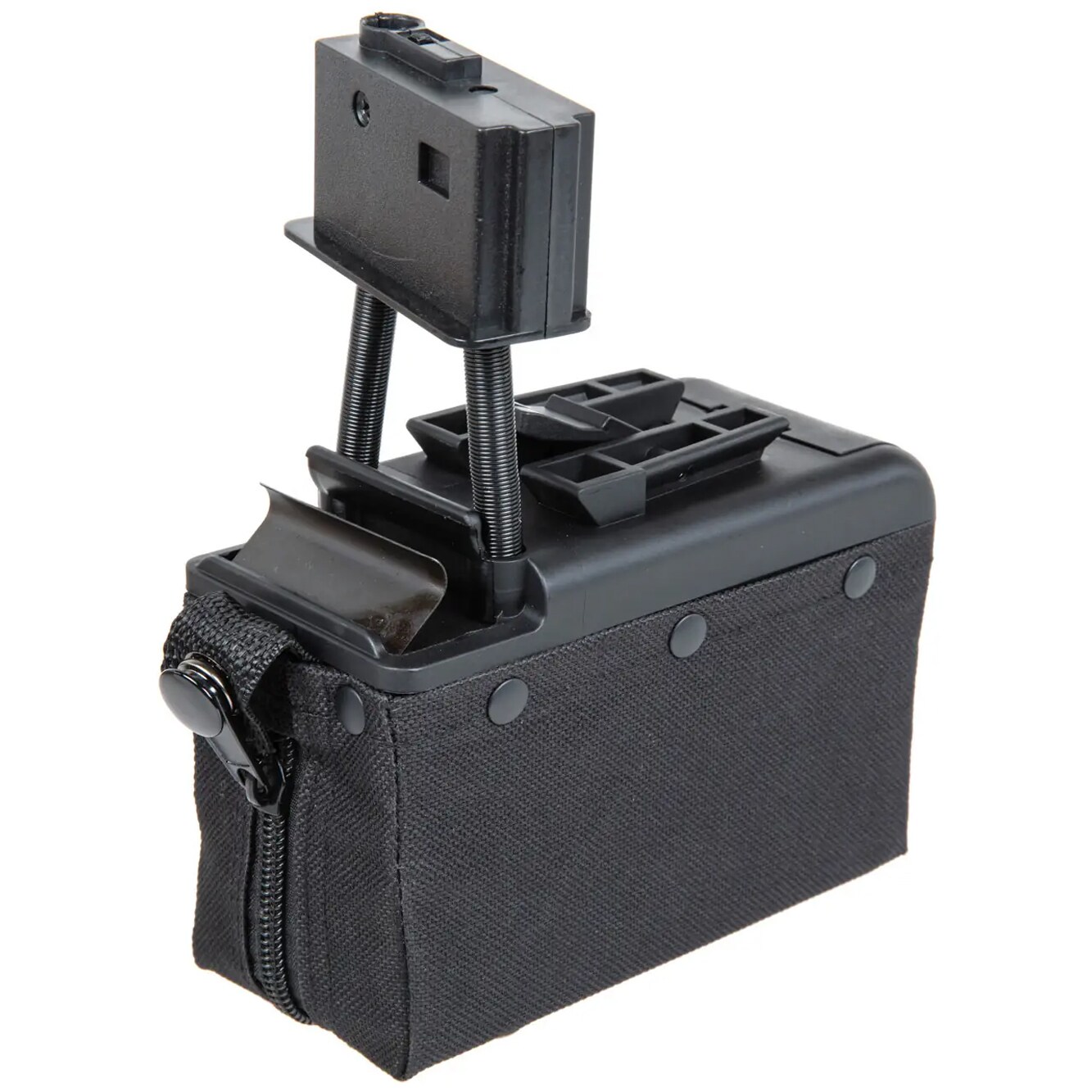 Magazynek pudełkowy ASG A&K 2000 kulek do replik M249 elektryczny - Black