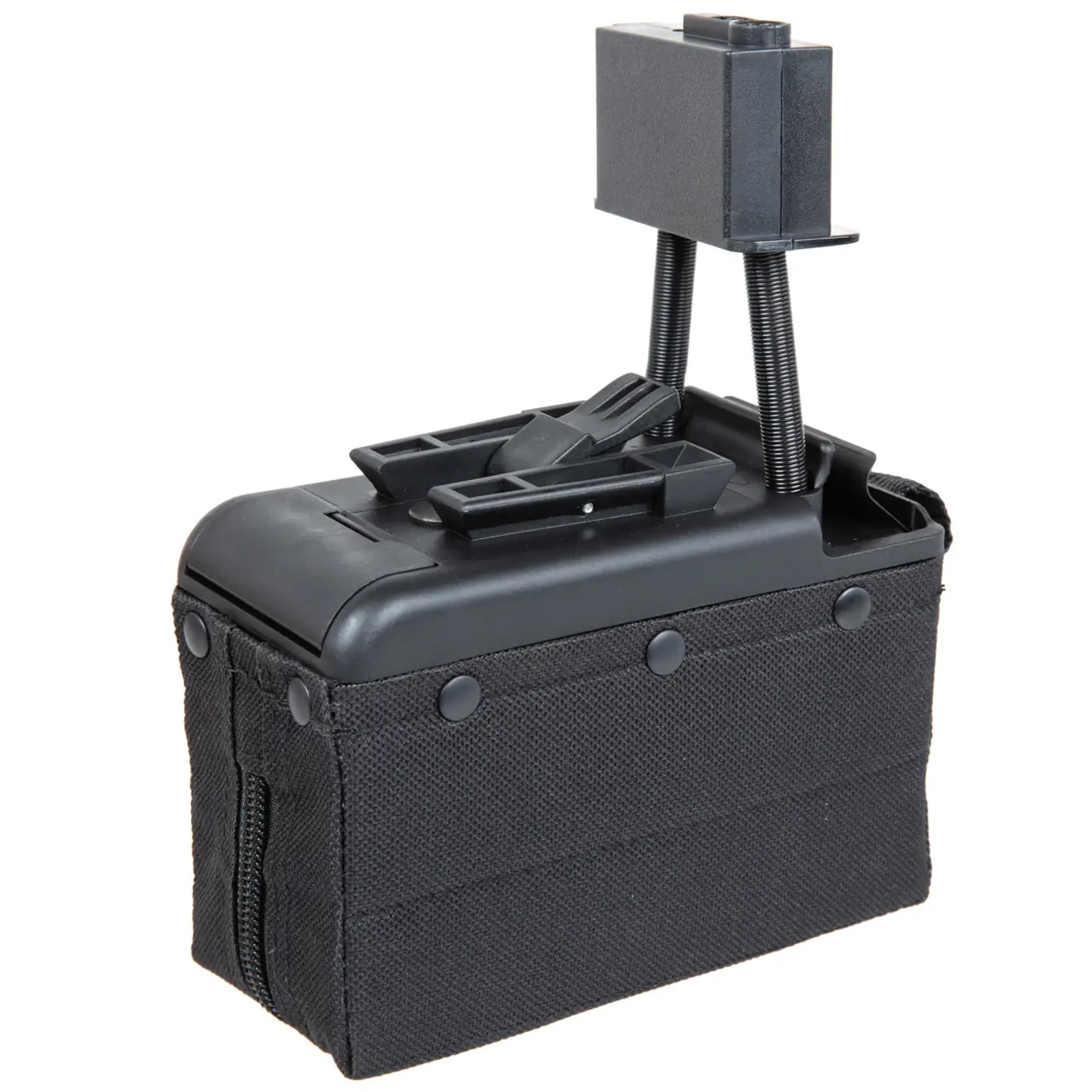 Magazynek pudełkowy ASG A&K 2000 kulek do replik M249 elektryczny - Black