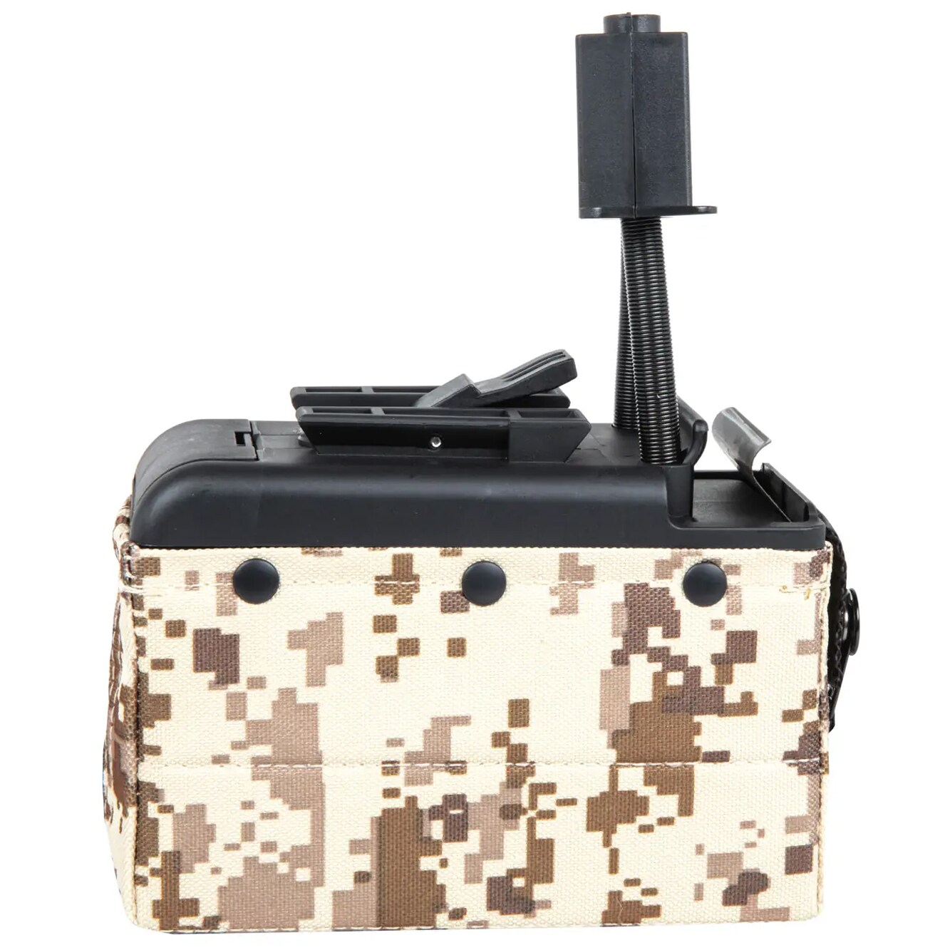 Magazynek pudełkowy ASG A&K 2000 kulek do replik M249 elektryczny - Digital Desert