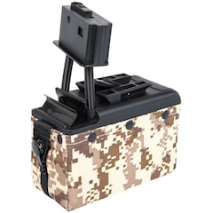 Magazynek pudełkowy ASG A&K 2000 kulek do replik M249 elektryczny - Digital Desert